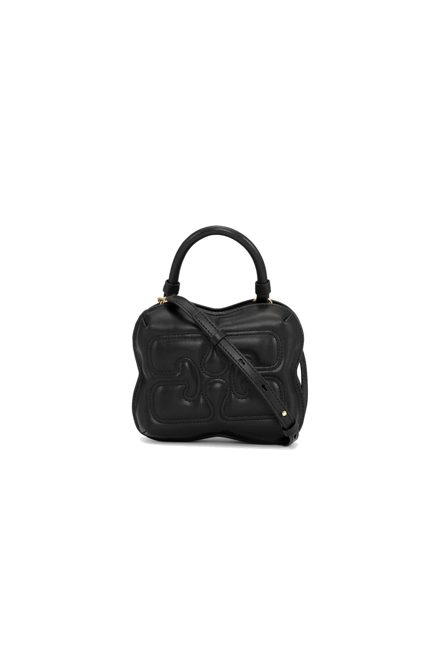 GANNI - 크로스백 - (GANNI) Butterfly Small Crossbody - A5489 099 BLACK