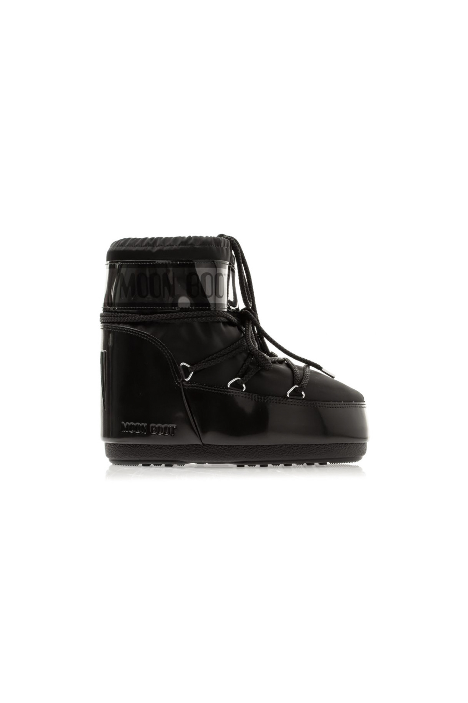 MOON BOOT - 부츠/워커 - (MOON BOOT) ICON LOW GLANCE SATIN BOOTS - 80D1409350 N001 BLACK