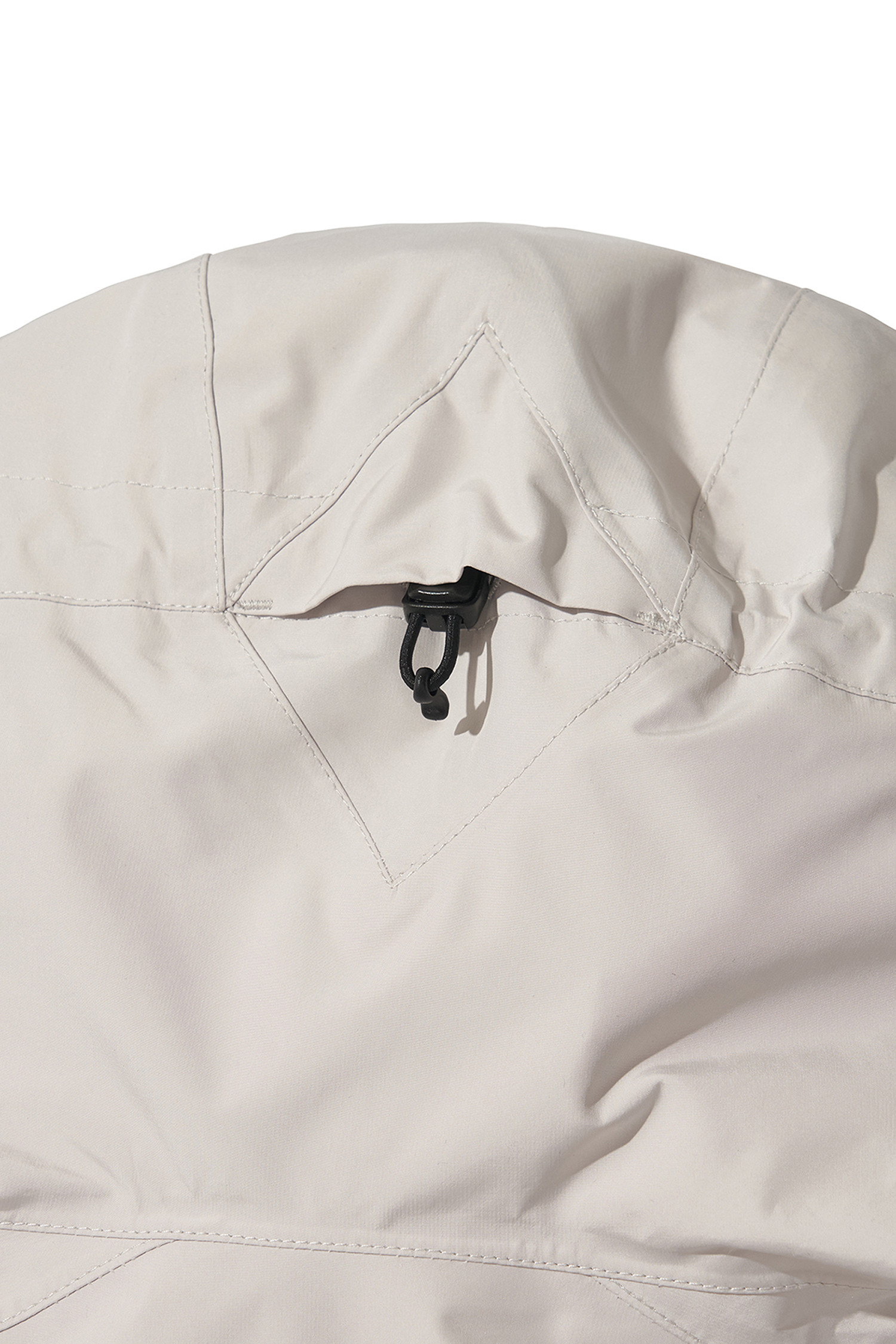 WELTER EXPERIMENT - 고어자켓 - 3LAYER NUT HOOD SHELL JACKET - WOL094 WHITE