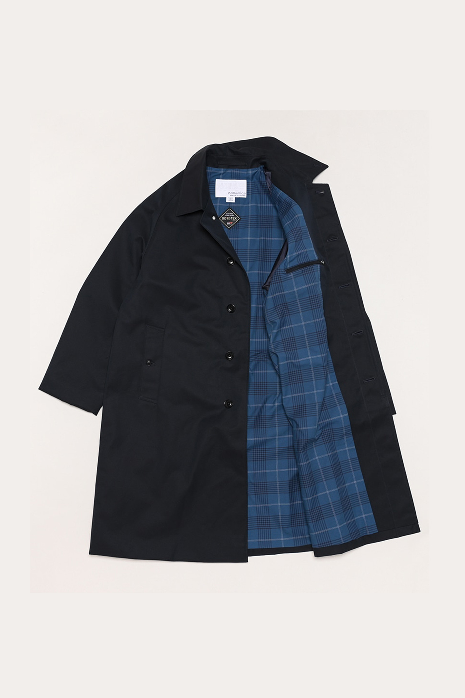 NANAMICA - 블루종/점퍼 - (NANAMICA) GORE-TEX Balmacaan Coat - SUBF263E N NAVY