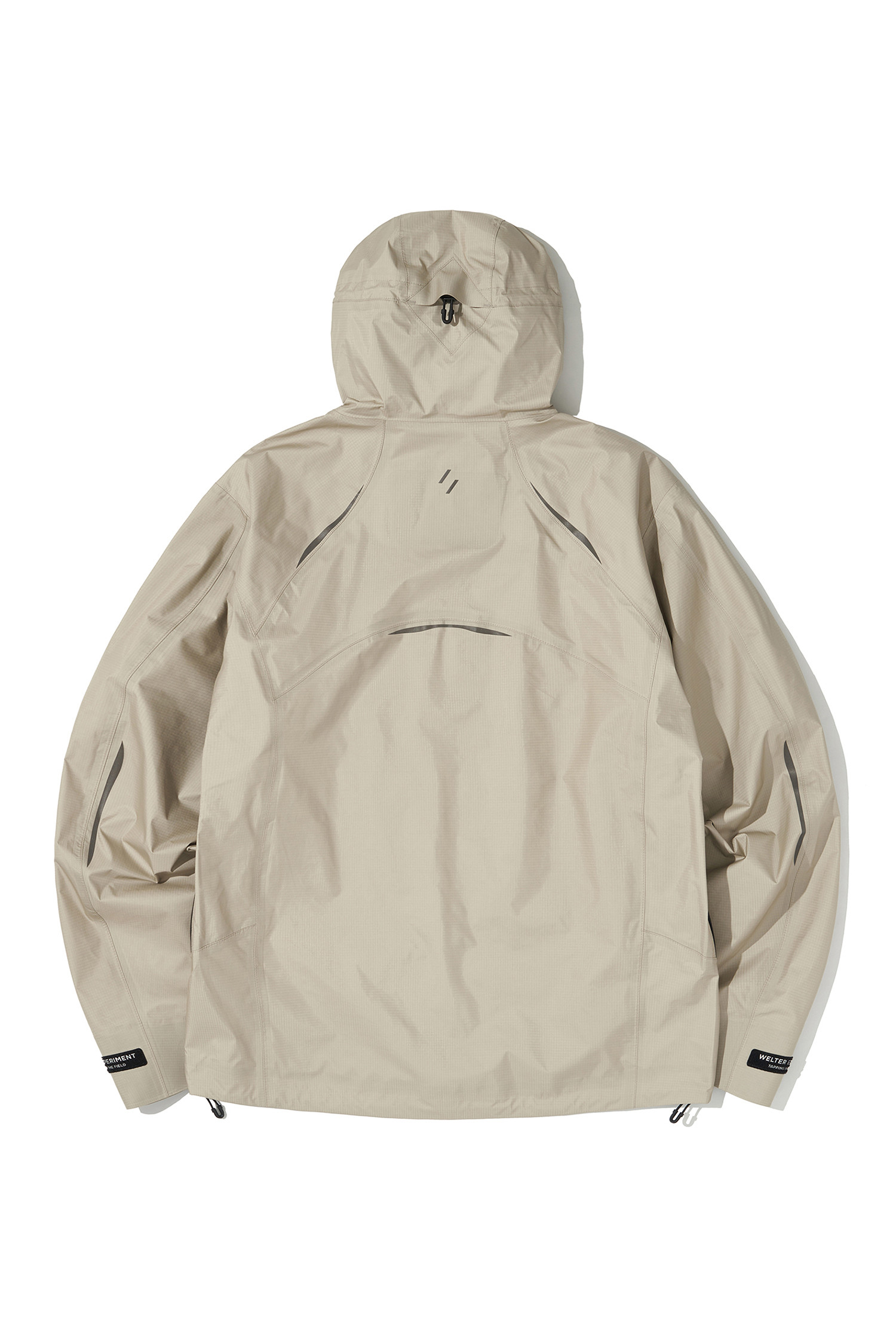 WELTER EXPERIMENT - 고어자켓 - 3LAYER SLIT REFLECTIVE HARD SHELL JACKET - WOL064 CREAM