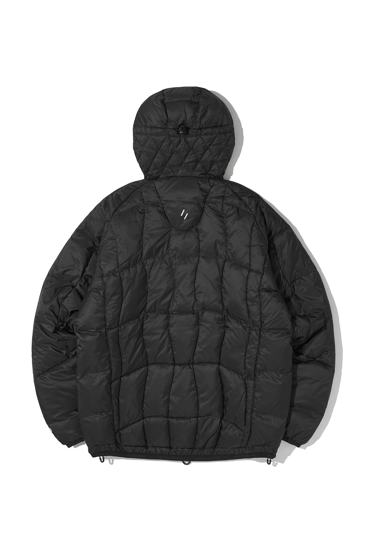 WELTER EXPERIMENT - 다운/패딩 - LAILA STITCH DUCK DOWN JACKET - WOL078 BLACK