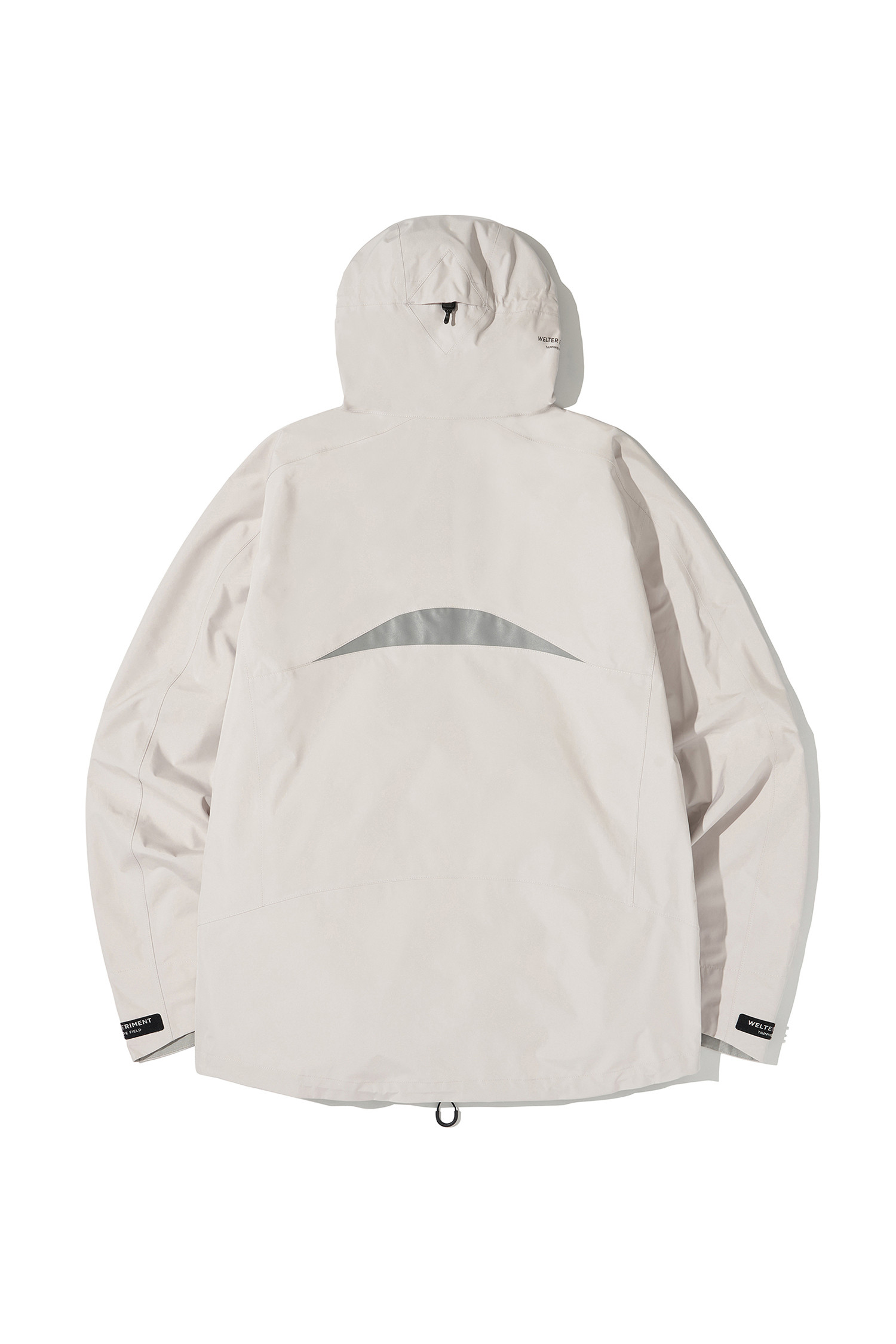 WELTER EXPERIMENT - 고어자켓 - 3LAYER NUT HOOD SHELL JACKET - WOL094 WHITE