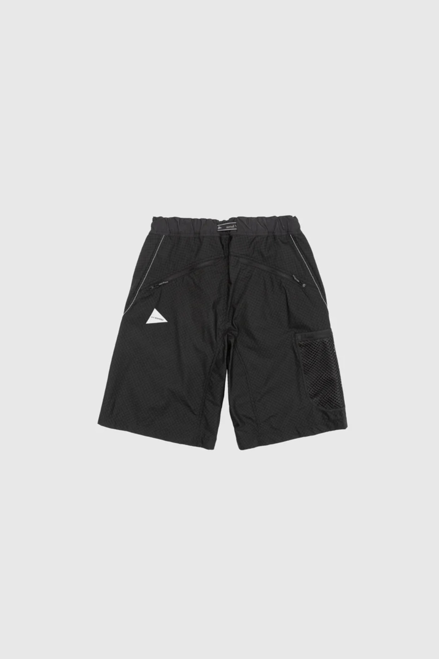 AND WANDER - 하프팬츠 - (AND WANDER) breath rip short pants - 5744122118 010 BLACK