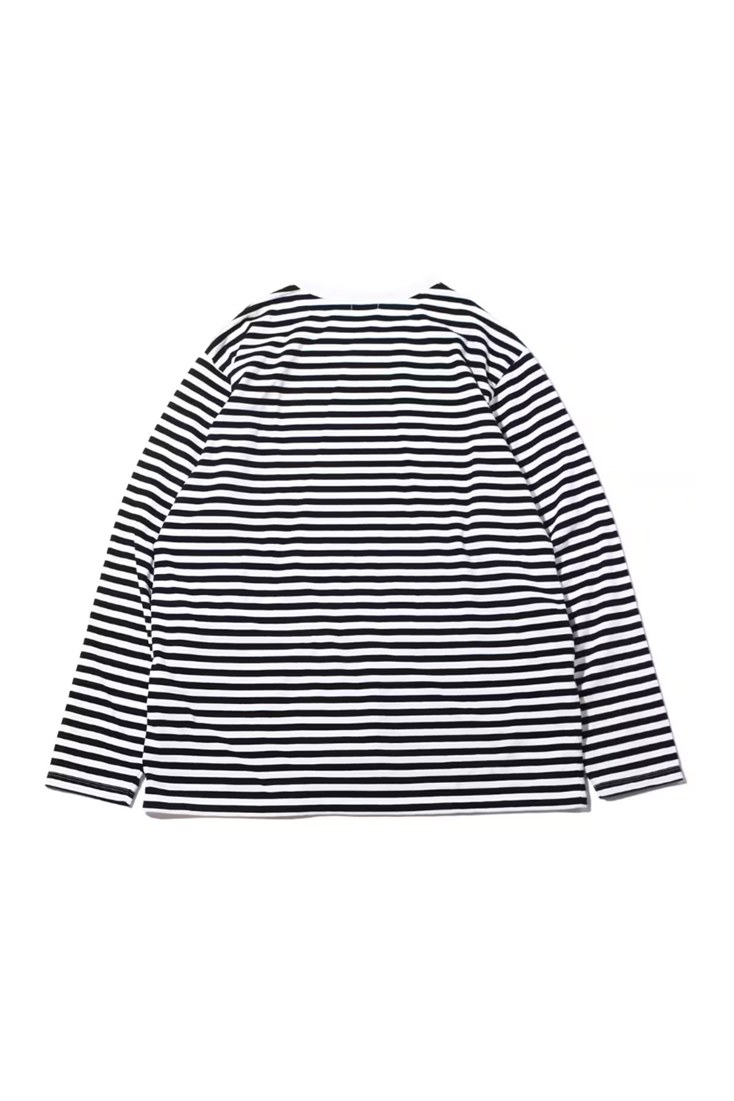 NANAMICA - 긴팔티셔츠 - (NANAMICA) COOLMAX Stripe Jersey L/S Tee - SUHS423E KW BLACK/WHITE