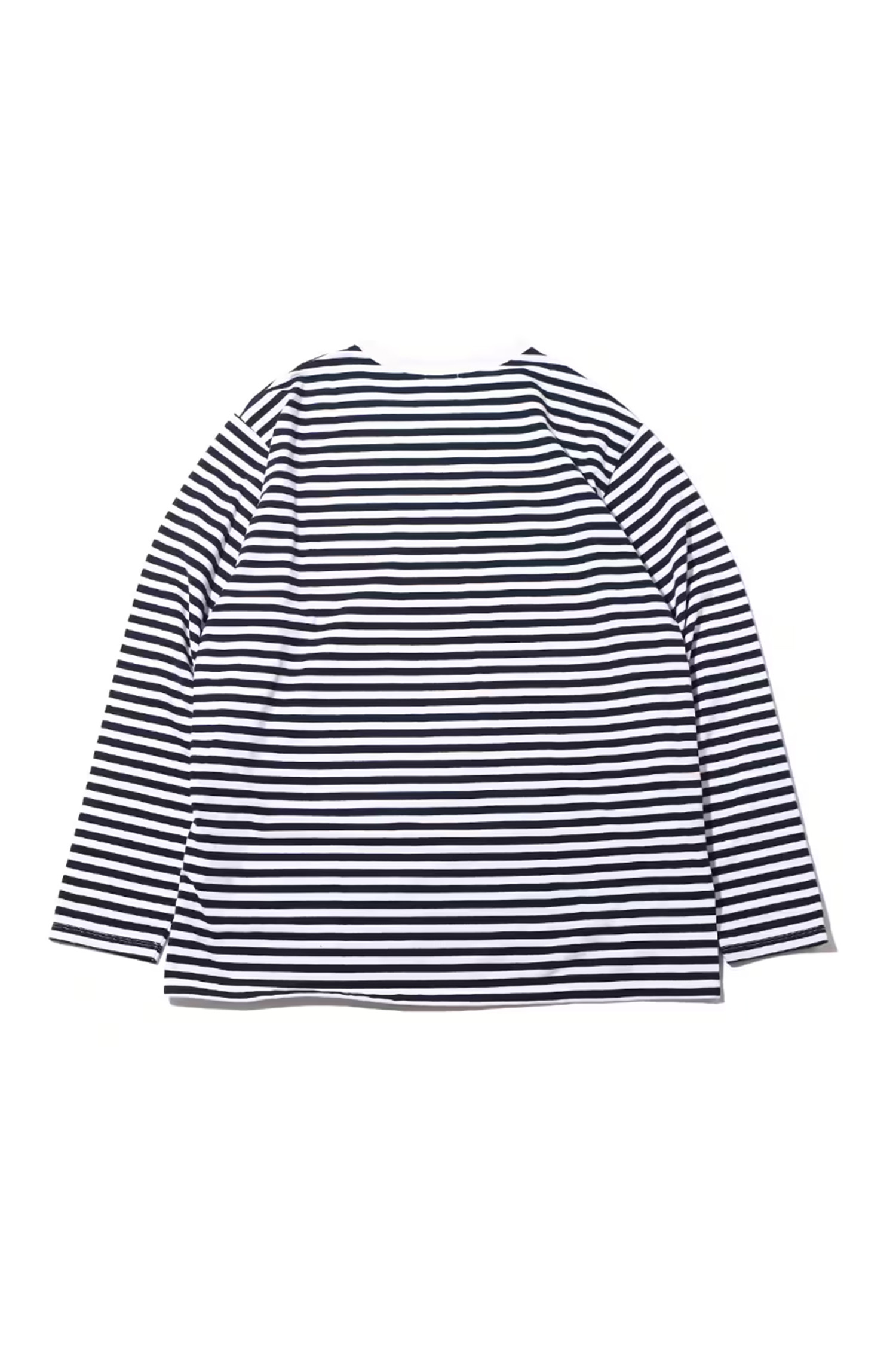 NANAMICA - 긴팔티셔츠 - (NANAMICA) COOLMAX Stripe Jersey L/S Tee - SUHS423E NW NAVY/WHITE