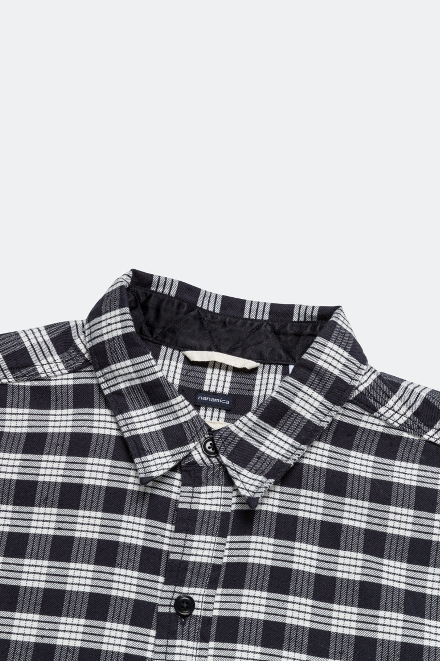 NANAMICA - 긴팔셔츠 - (NANAMICA) Cotton Nep Deck Shirt - S24FG032E N NAVY