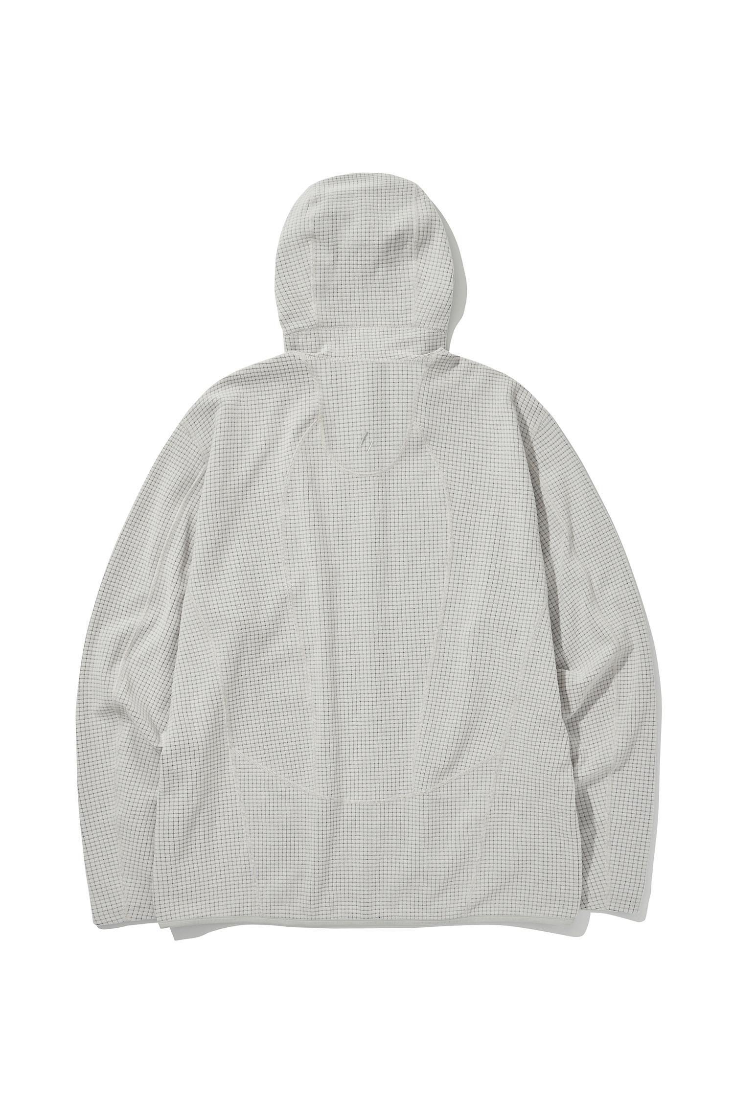 WELTER EXPERIMENT - 아노락/바람막이 - SQUARE FLEECE HOOD PULLOVER - WLT024 WHITE