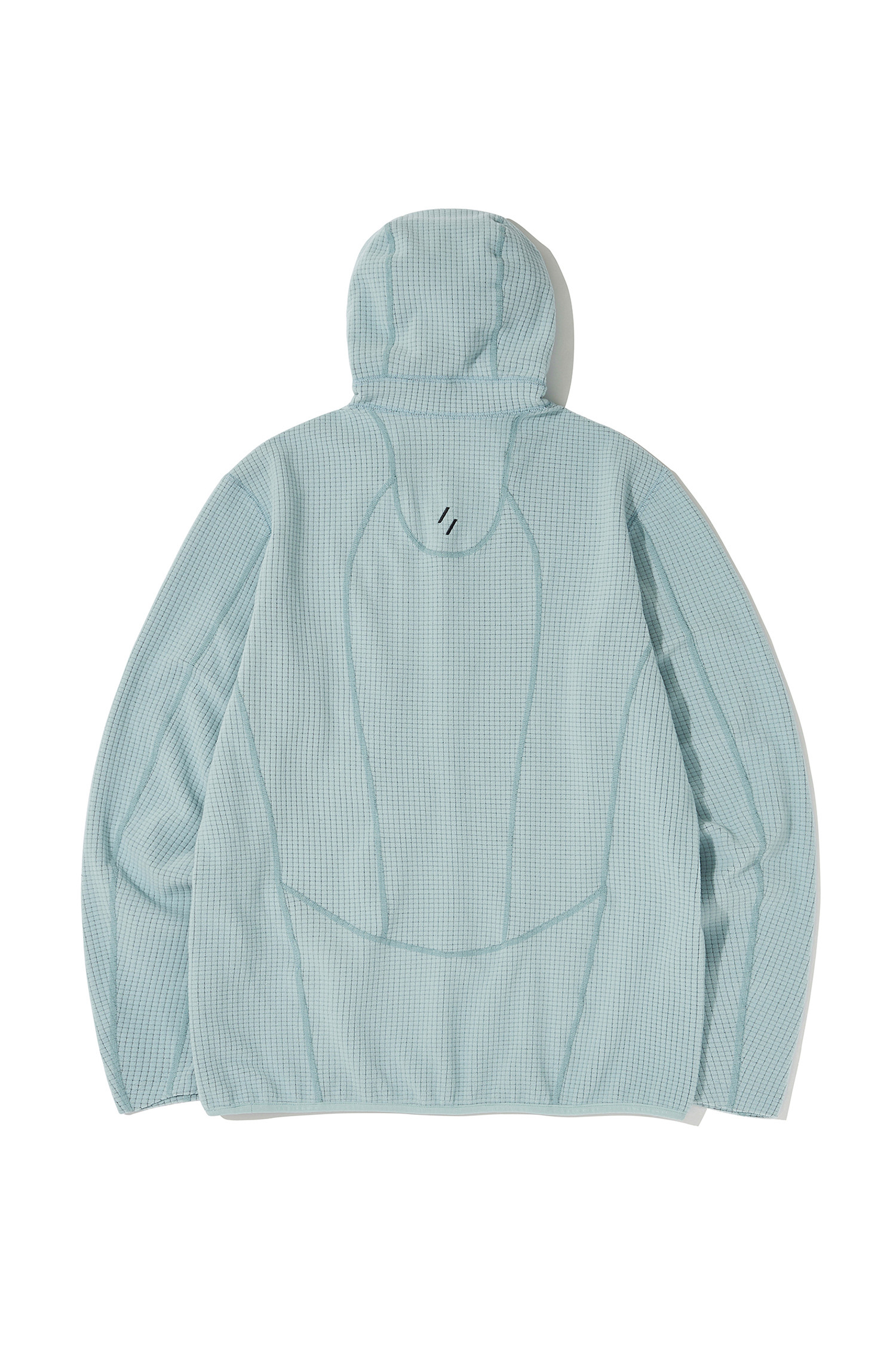 WELTER EXPERIMENT - 아노락/바람막이 - SQUARE FLEECE HOOD PULLOVER - WLT034 BLUE