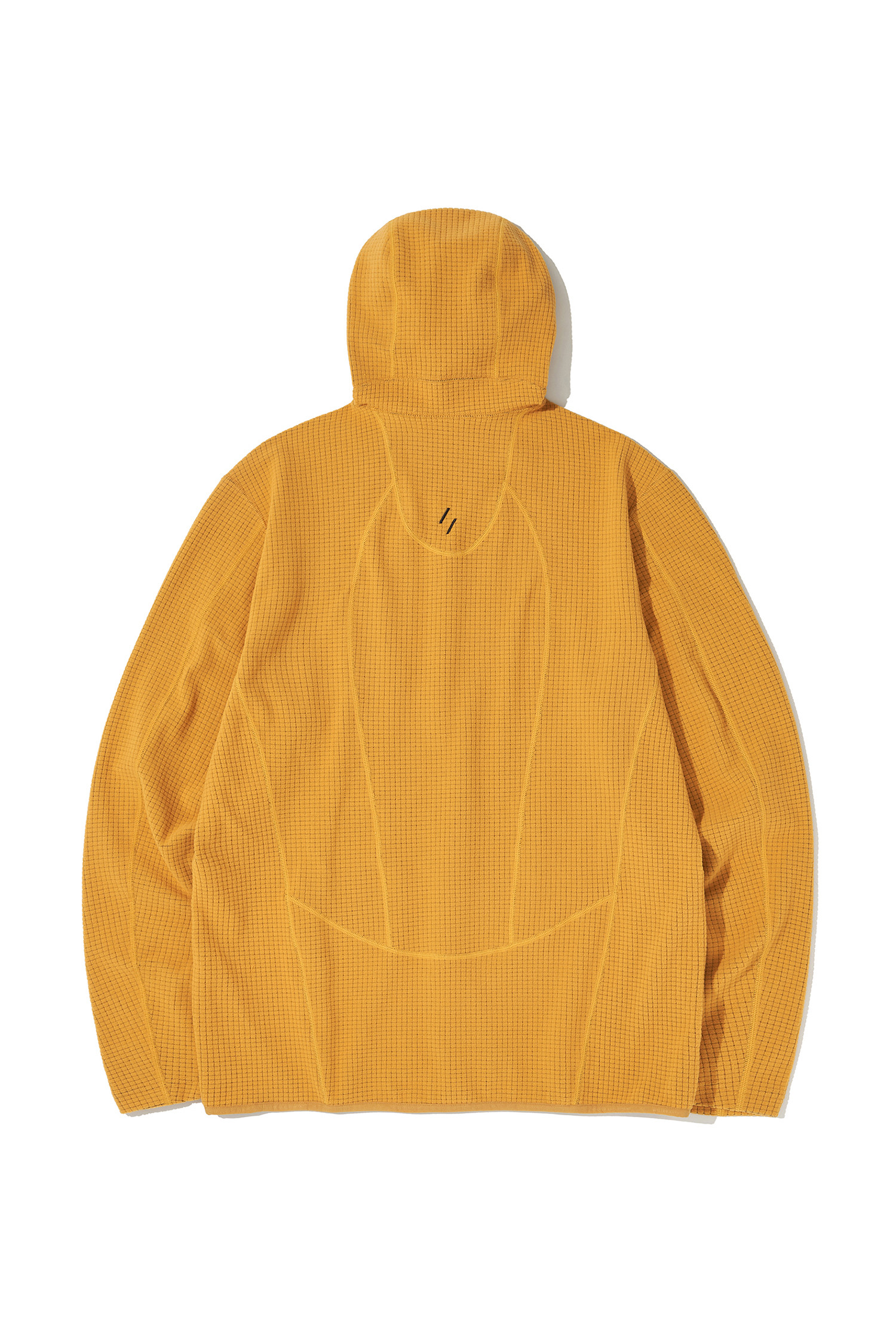 WELTER EXPERIMENT - 아노락/바람막이 - SQUARE FLEECE HOOD PULLOVER - WLT035 YELLOW