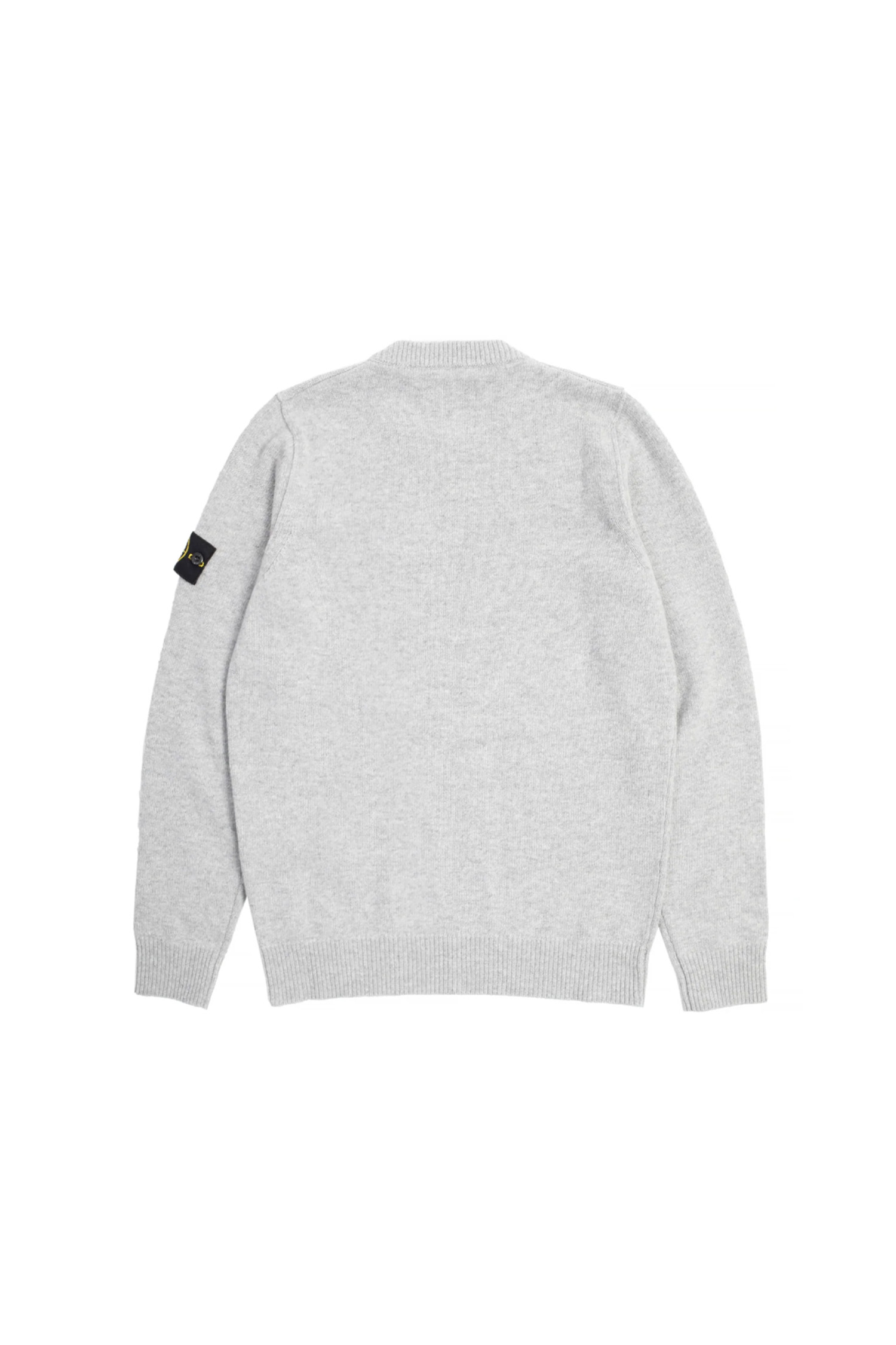 STONE ISLAND - 스웨터 - (STONE ISLAND) LAMBSWOOL STITCH DETAIL CREW NECK SWEATER - 8115508A3 V0M64 MELANGE GREY