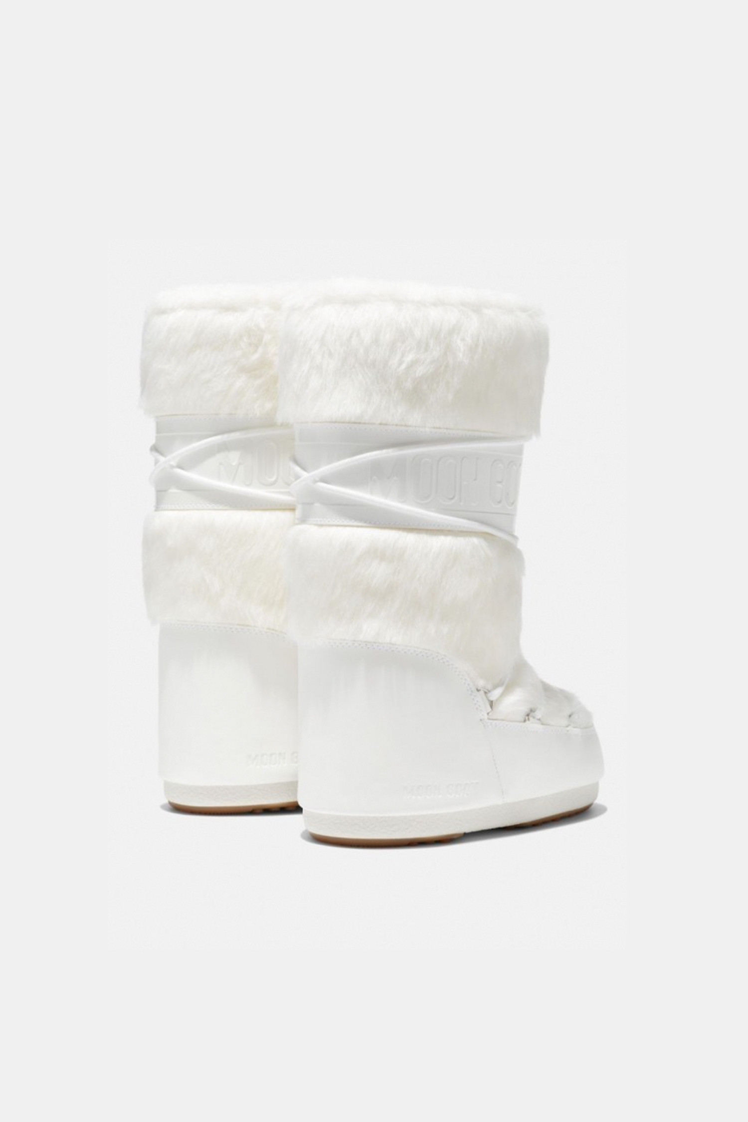 MOON BOOT - 부츠/워커 - (MOON BOOT) ICON FAUX-FUR BOOTS - 80D1408900 A002 OPTICAL WHITE