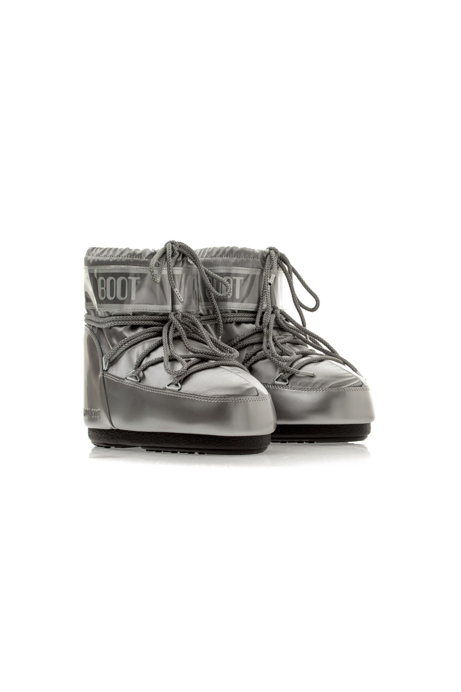 MOON BOOT - 부츠/워커 - (MOON BOOT) ICON LOW GLANCE SATIN BOOTS - 80D1409350 H001 SILVER