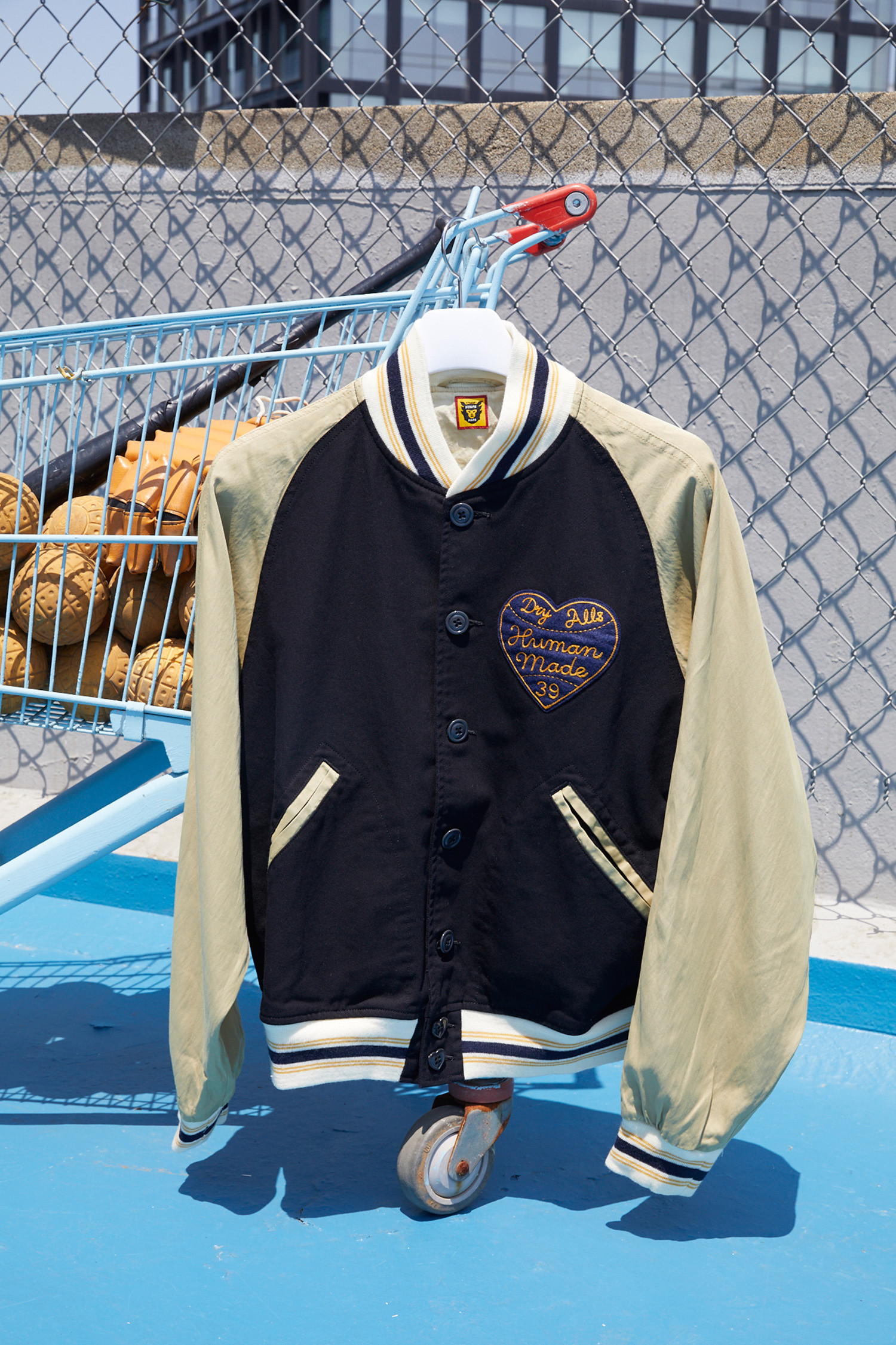 HUMAN MADE - 블루종/점퍼 - (HUMAN MADE) BASEBALL JACKET - HM27JK007 NAVY