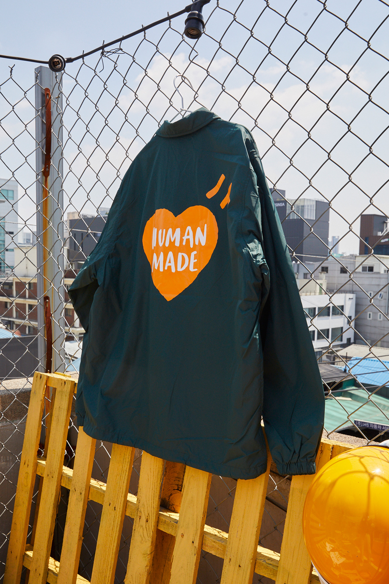 HUMAN MADE - 아노락/바람막이 - (HUMAN MADE) COACH JACKET - HM27JK018 GREEN