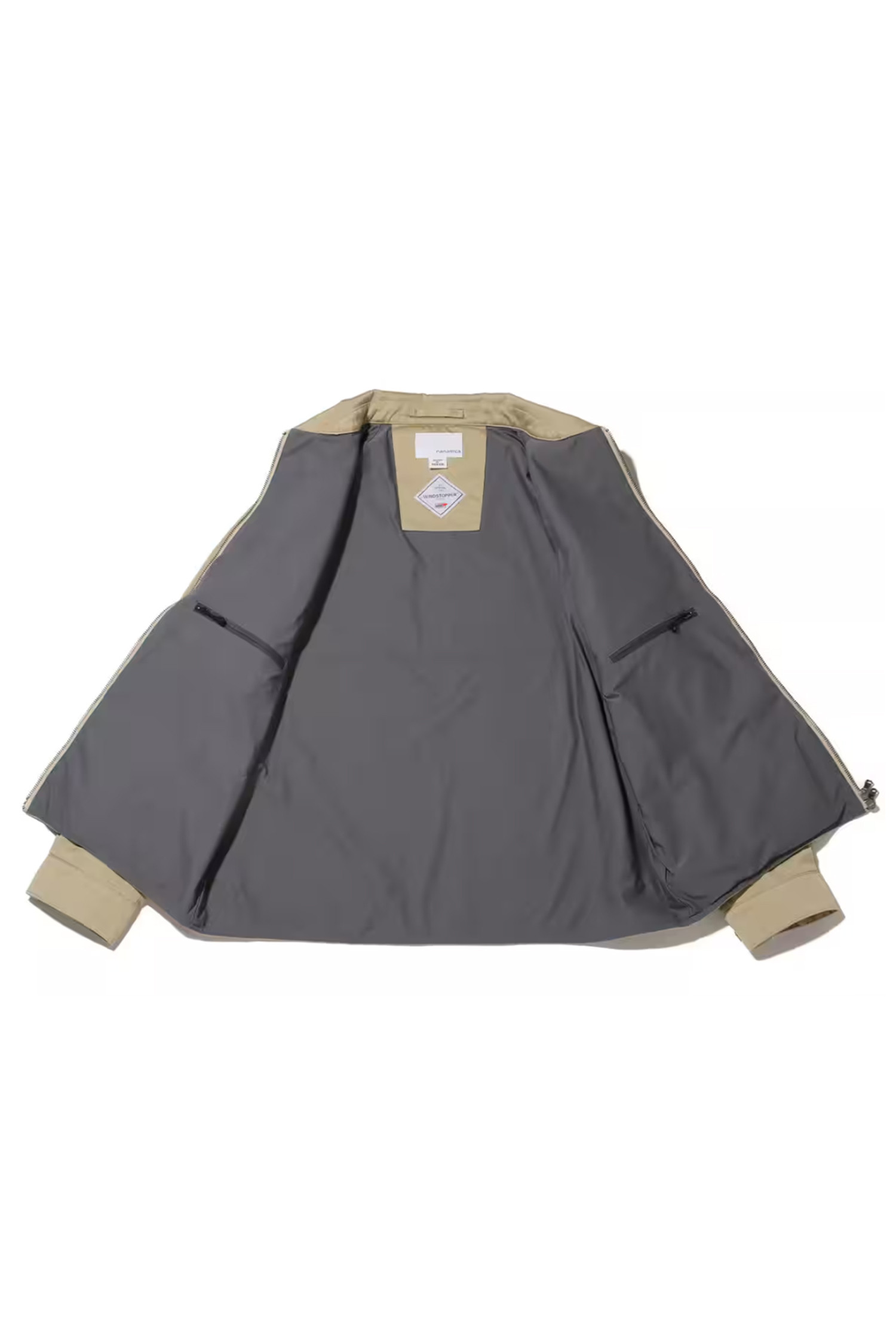 NANAMICA - 고어자켓 - (NANAMICA) WINDSTOPPER Chino Crew Jacket - SUAS400E KK KHAKI