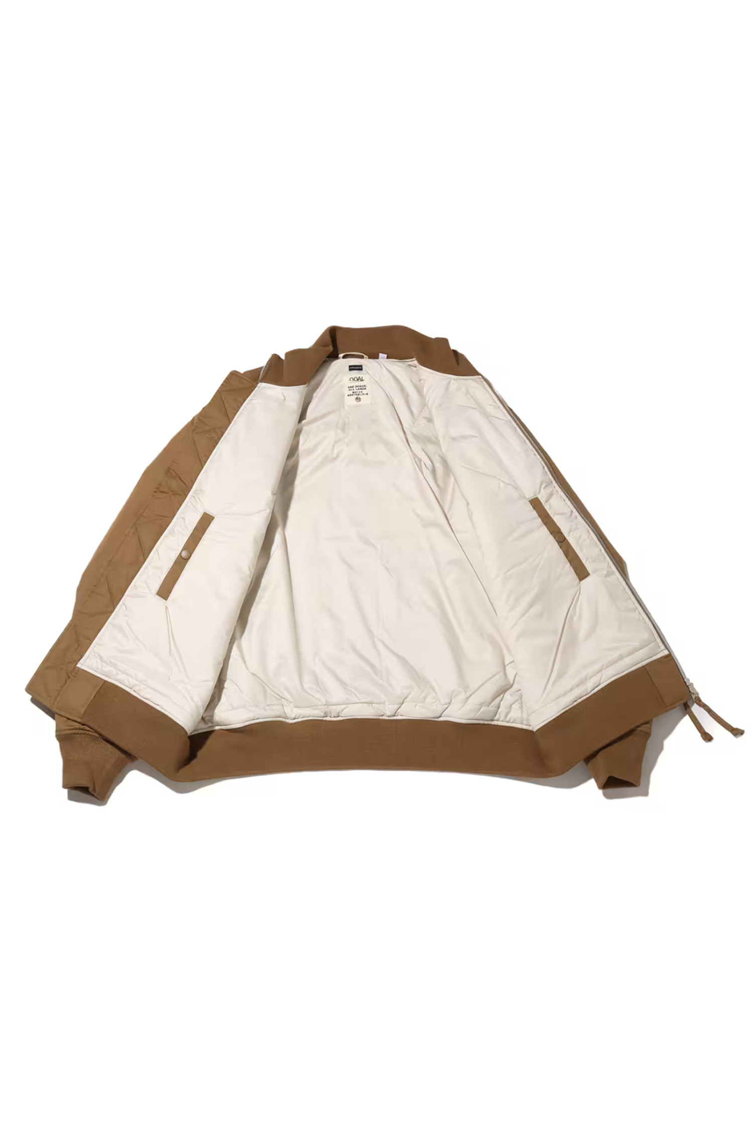 NANAMICA - 블루종/점퍼 - (NANAMICA) Insulation Varsity Jacket - S24FY020E LB LIGHTBROWN