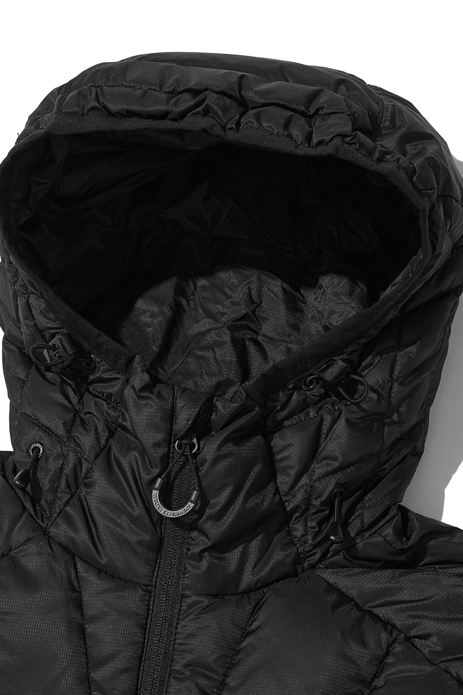 WELTER EXPERIMENT - 다운/패딩 - LAILA STITCH DUCK DOWN JACKET - WOL078 BLACK