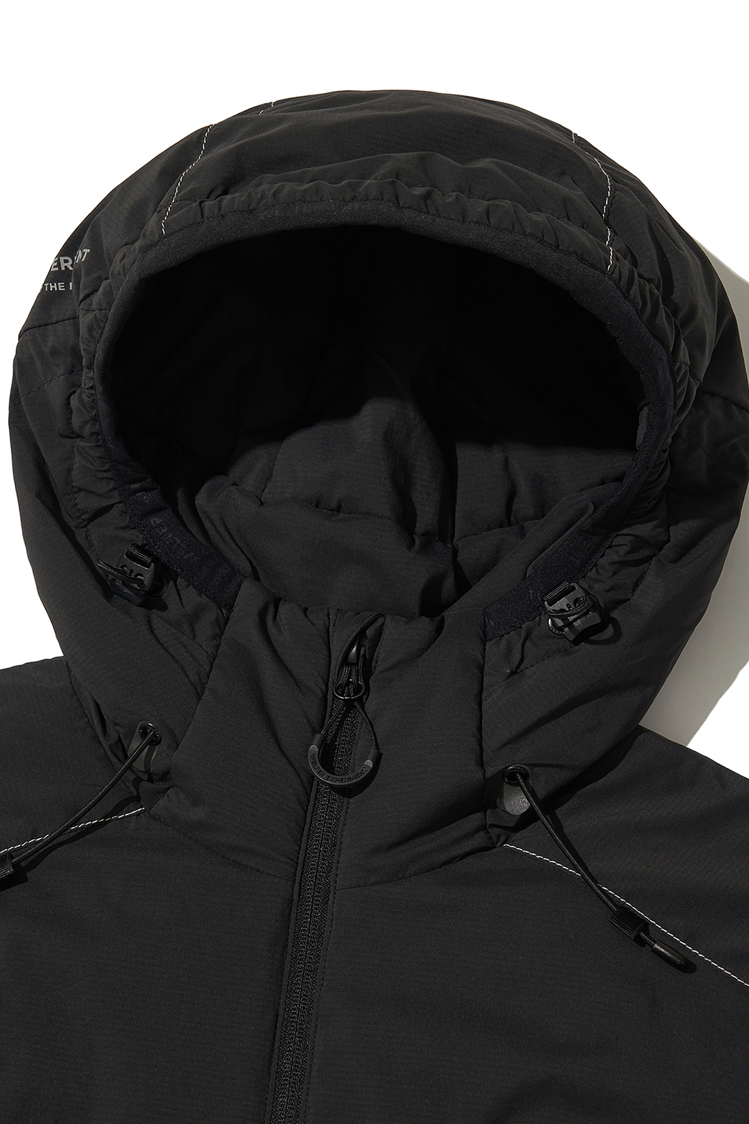 WELTER EXPERIMENT - 고어자켓 - REFLECTIVE STITCH PRIMALOFT INSULATION JACKET - WOL085 BLACK