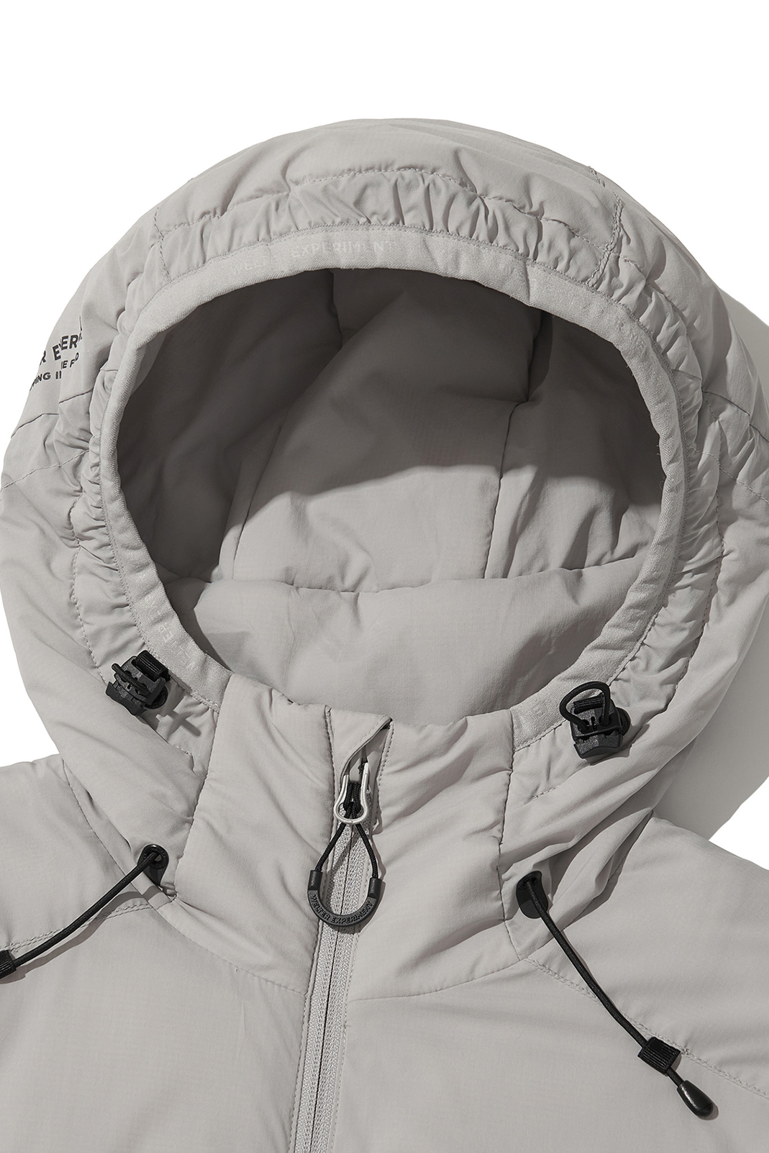 WELTER EXPERIMENT - 고어자켓 - REFLECTIVE STITCH PRIMALOFT INSULATION JACKET - WOL086 LIGHT GRAY