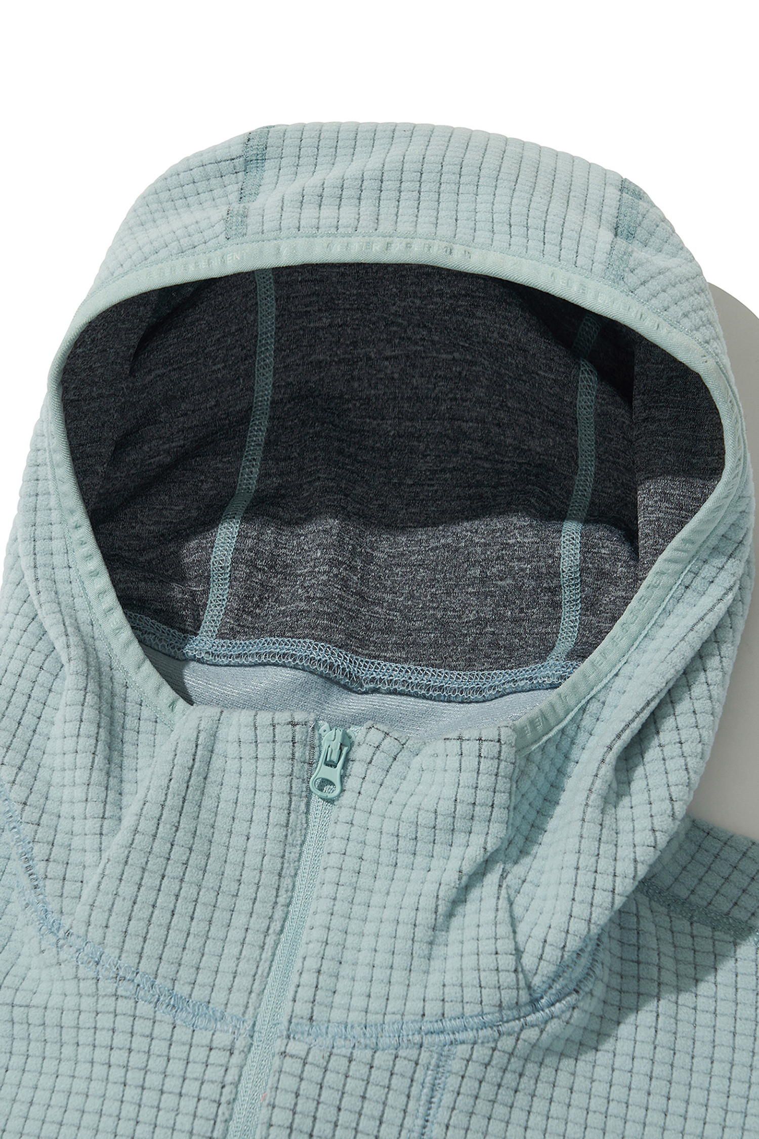 WELTER EXPERIMENT - 아노락/바람막이 - SQUARE FLEECE HOOD PULLOVER - WLT034 BLUE