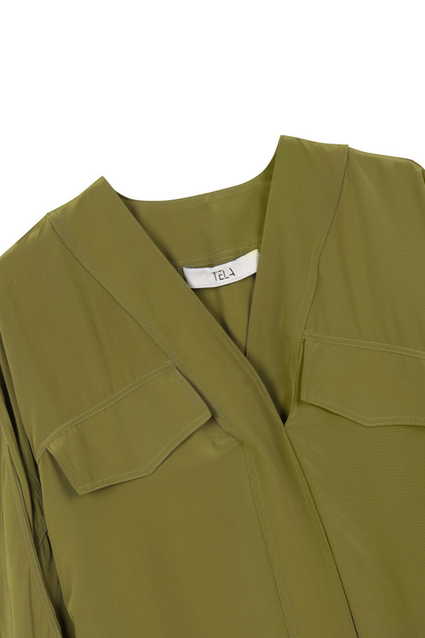 TELA - 셔츠 - [TELA] SCOUT FW24 셔츠 - KHAKI