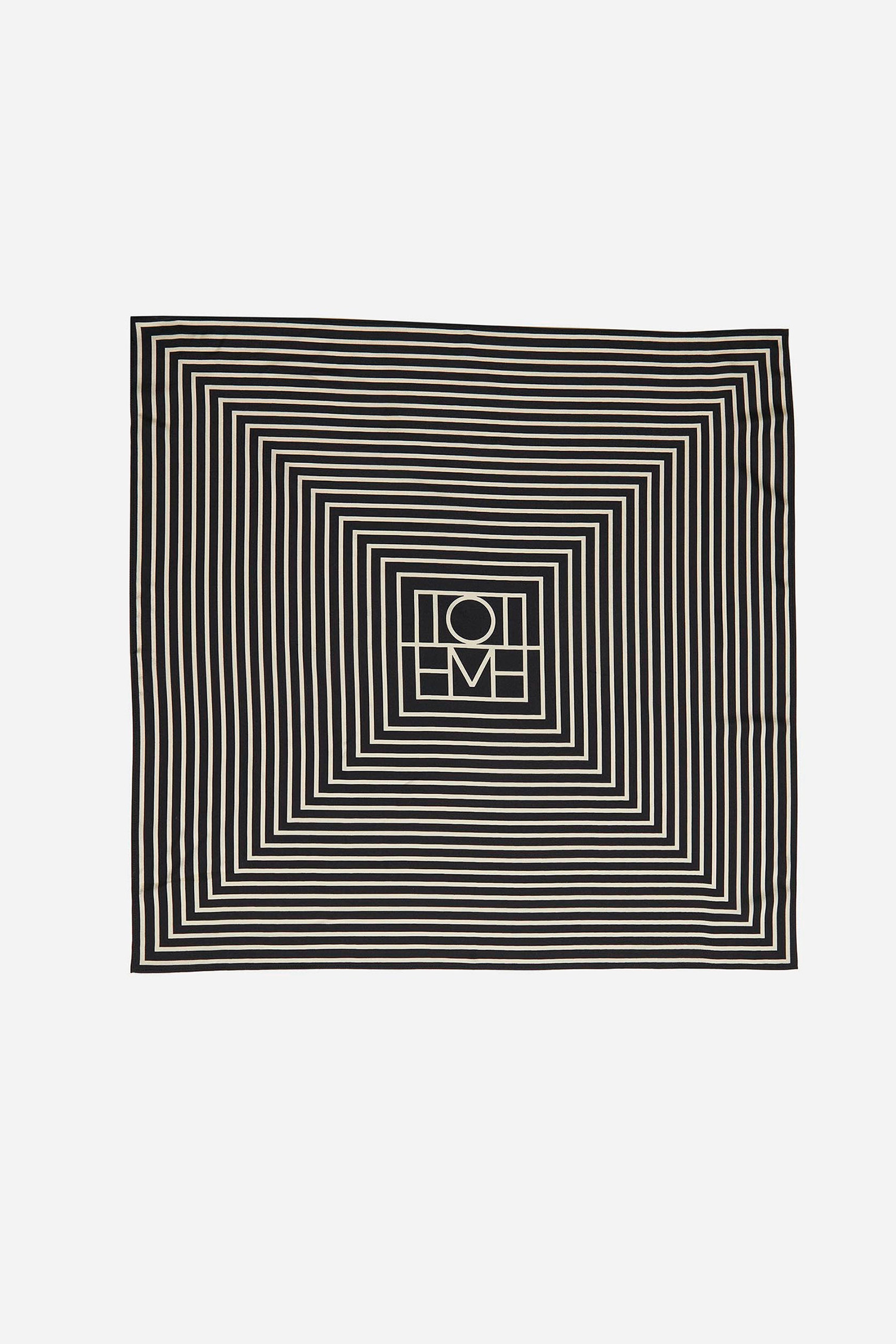 TOTEME - 스카프/머플러 - (TOTEME) Signature Monogram Silk Scarf - 222852800 200 BLACK