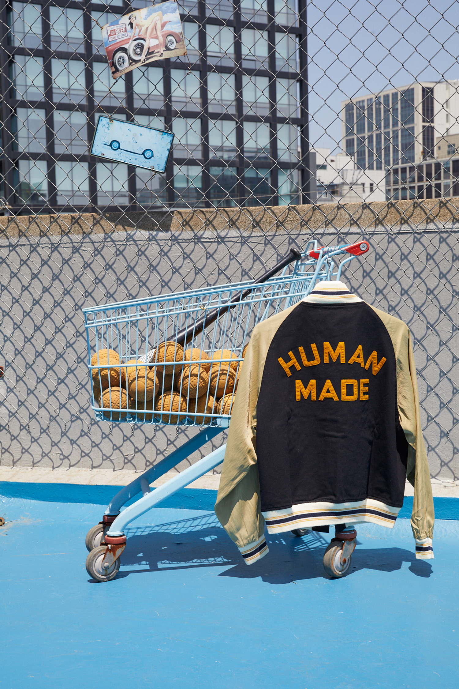 HUMAN MADE - 블루종/점퍼 - (HUMAN MADE) BASEBALL JACKET - HM27JK007 NAVY