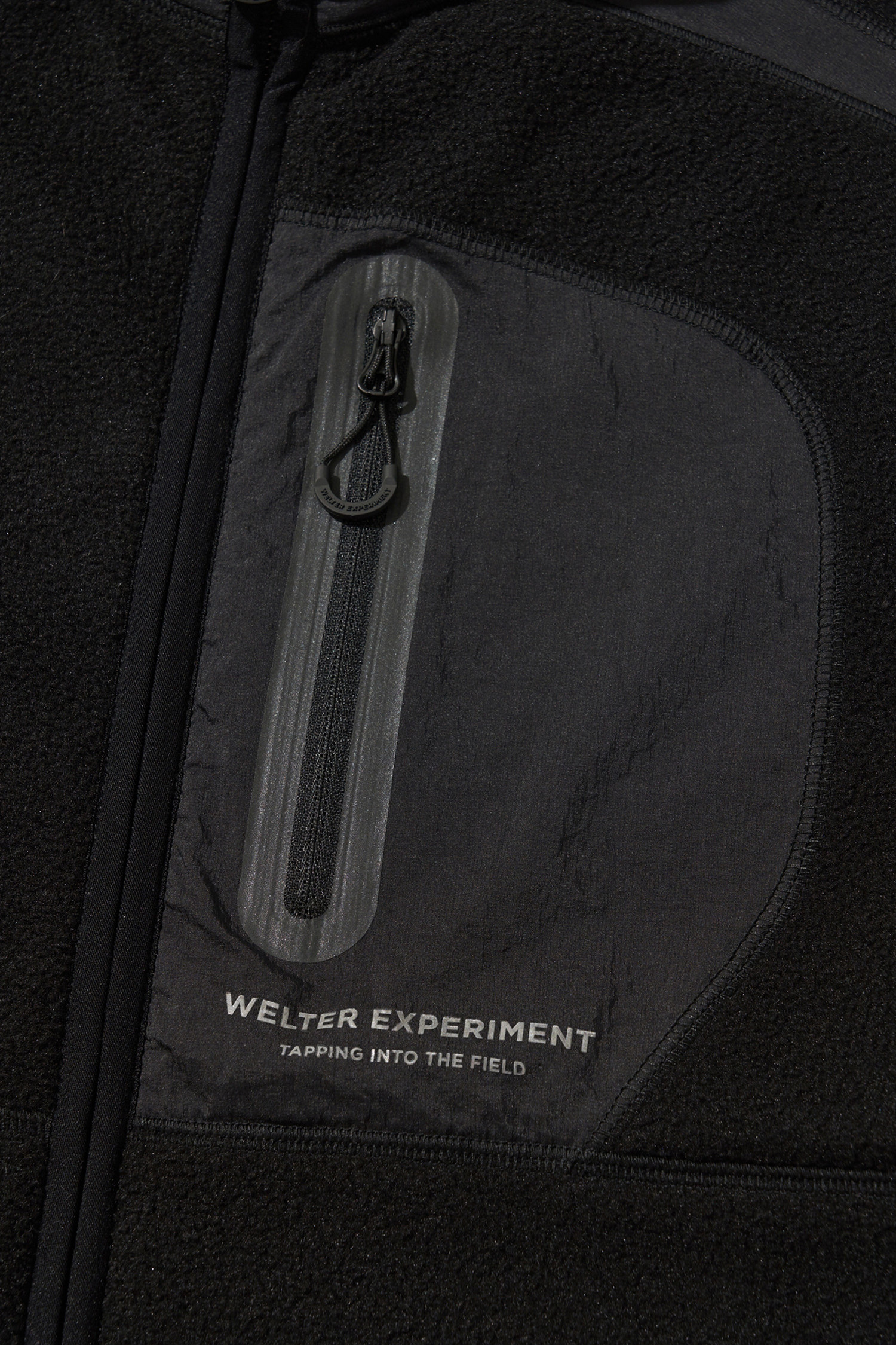 WELTER EXPERIMENT - 고어자켓 - FIELD FLEECE JACKET - WOL046 BLACK