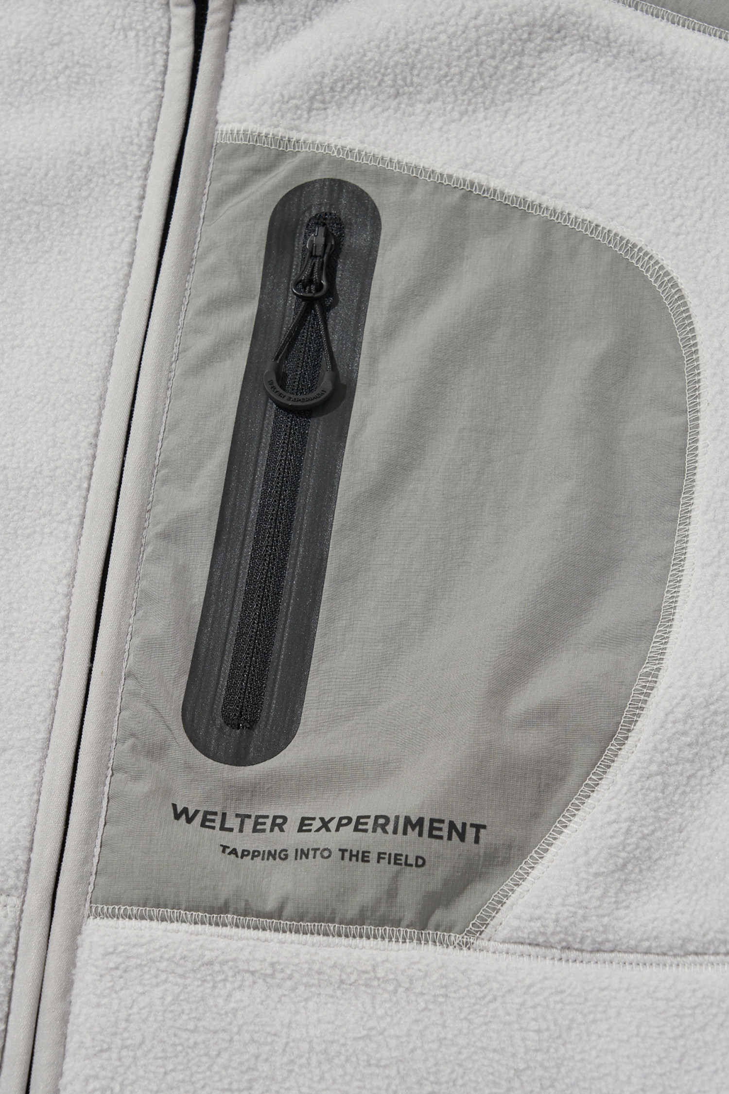 WELTER EXPERIMENT - 고어자켓 - FIELD FLEECE JACKET - WOL045 LIGHT GRAY