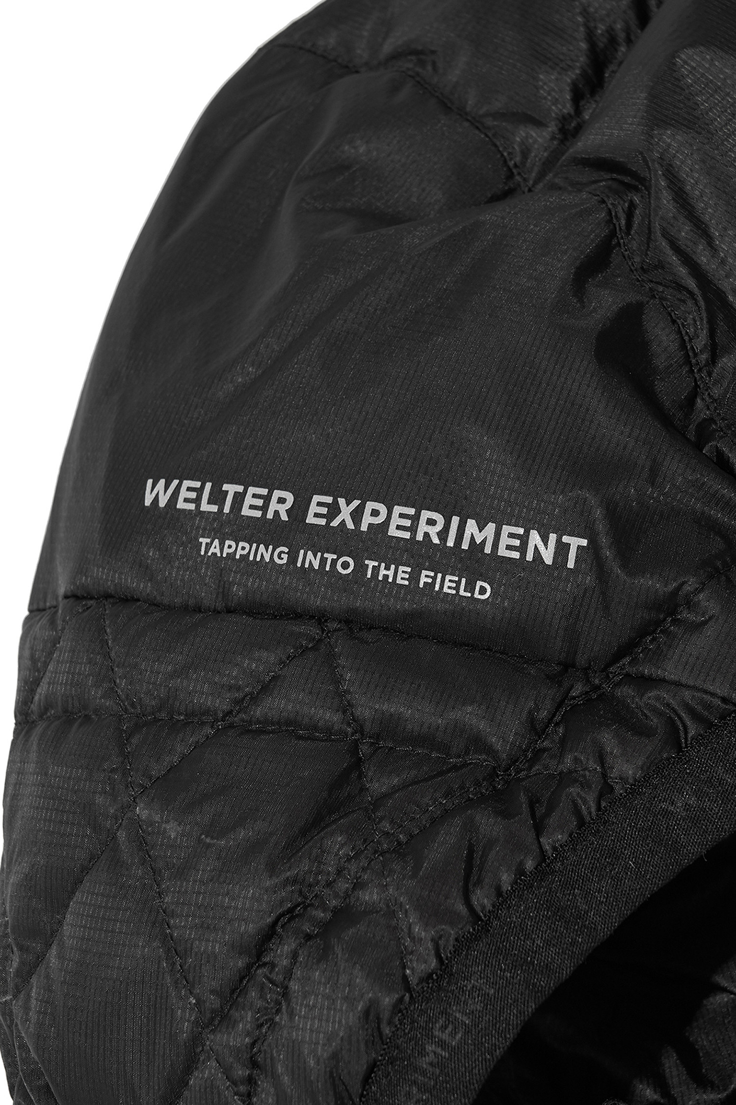 WELTER EXPERIMENT - 다운/패딩 - LAILA STITCH DUCK DOWN JACKET - WOL078 BLACK