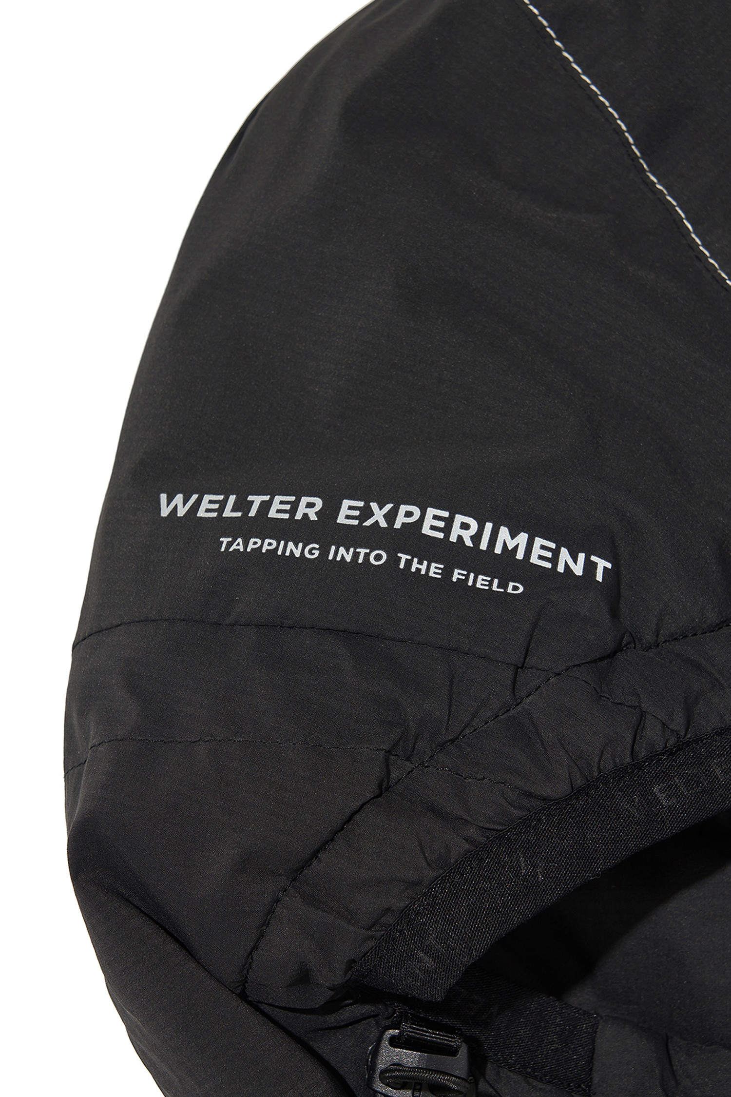 WELTER EXPERIMENT - 고어자켓 - REFLECTIVE STITCH PRIMALOFT INSULATION JACKET - WOL085 BLACK