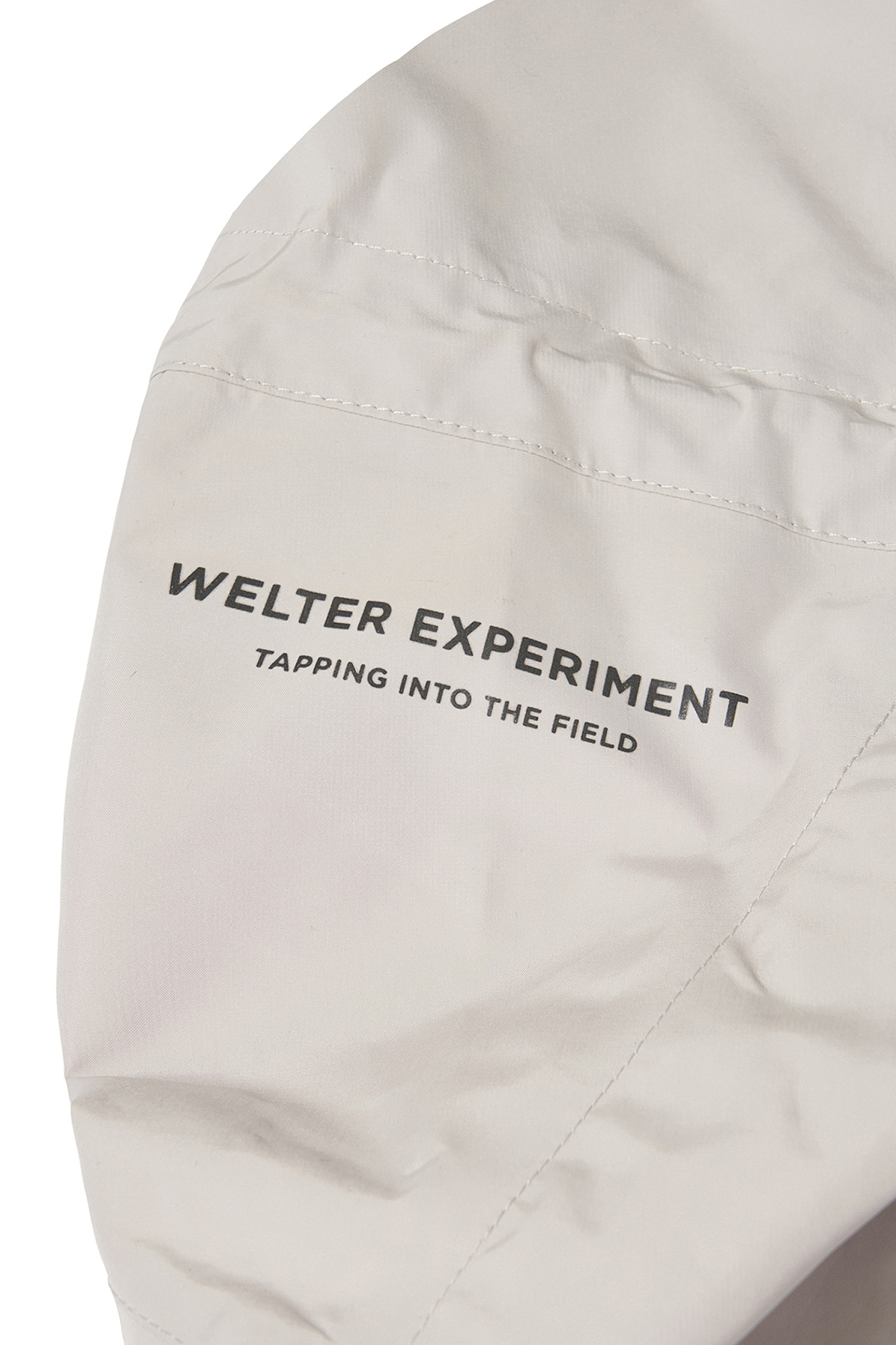 WELTER EXPERIMENT - 고어자켓 - 3LAYER NUT HOOD SHELL JACKET - WOL094 WHITE