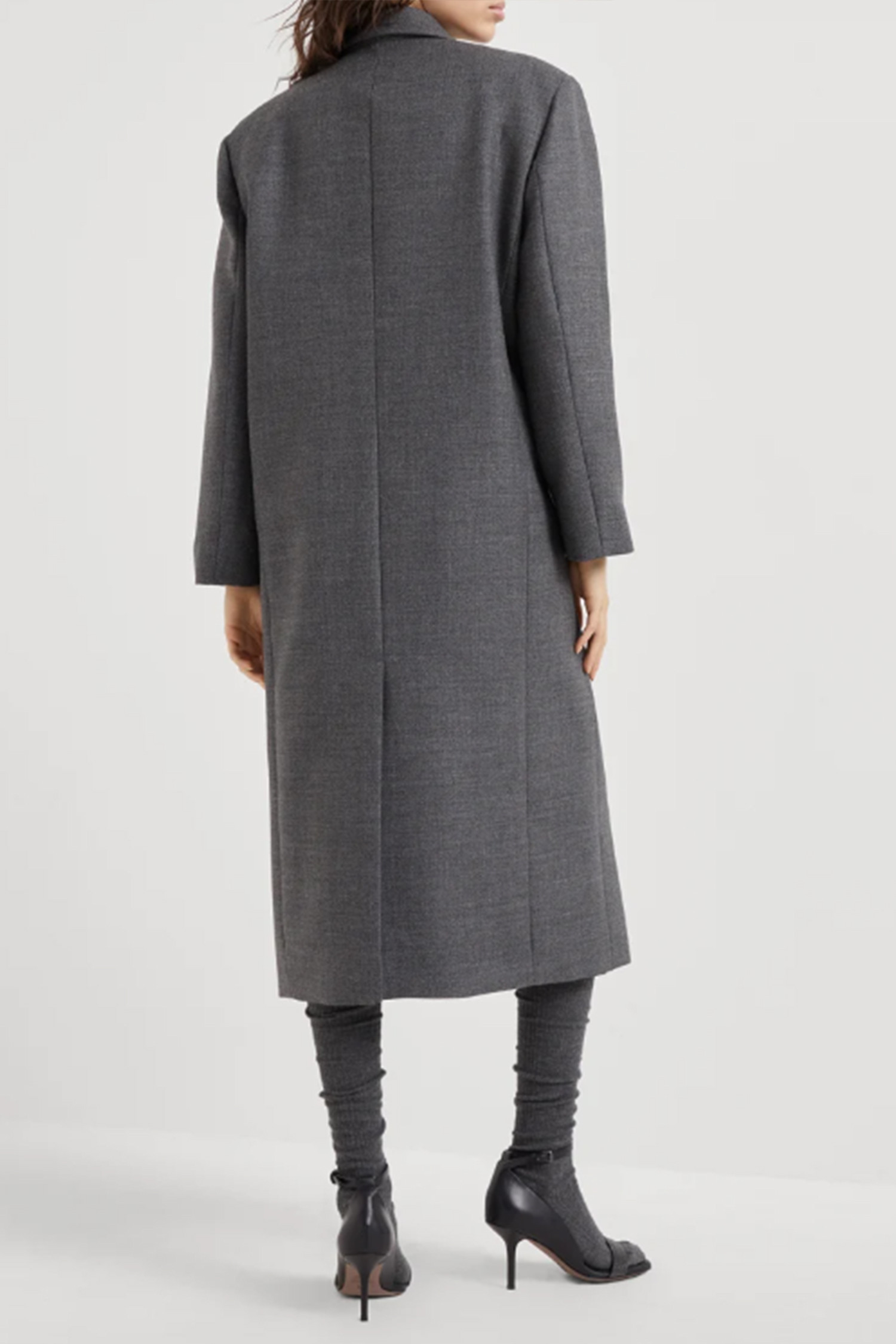 BRUNELLO CUCINELLI - 코트 - (BRUNELLO CUCINELLI) Coat with monili - MD5739860P C002 Dark Grey