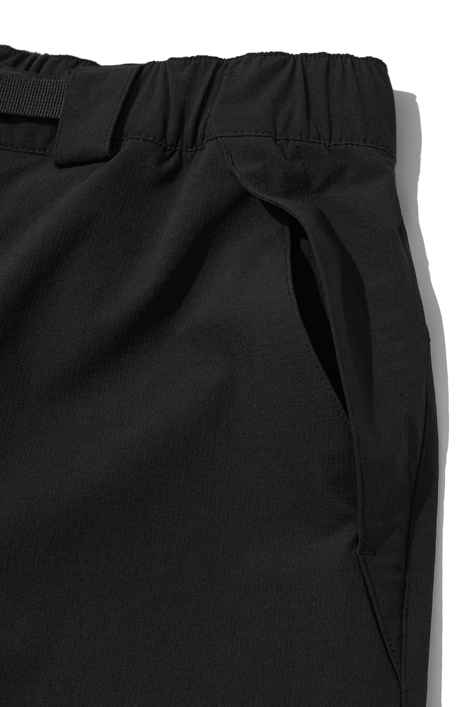 WELTER EXPERIMENT - 롱팬츠 - ATITLAN HEART POCKET HIKE PANTS - WPL029 BLACK