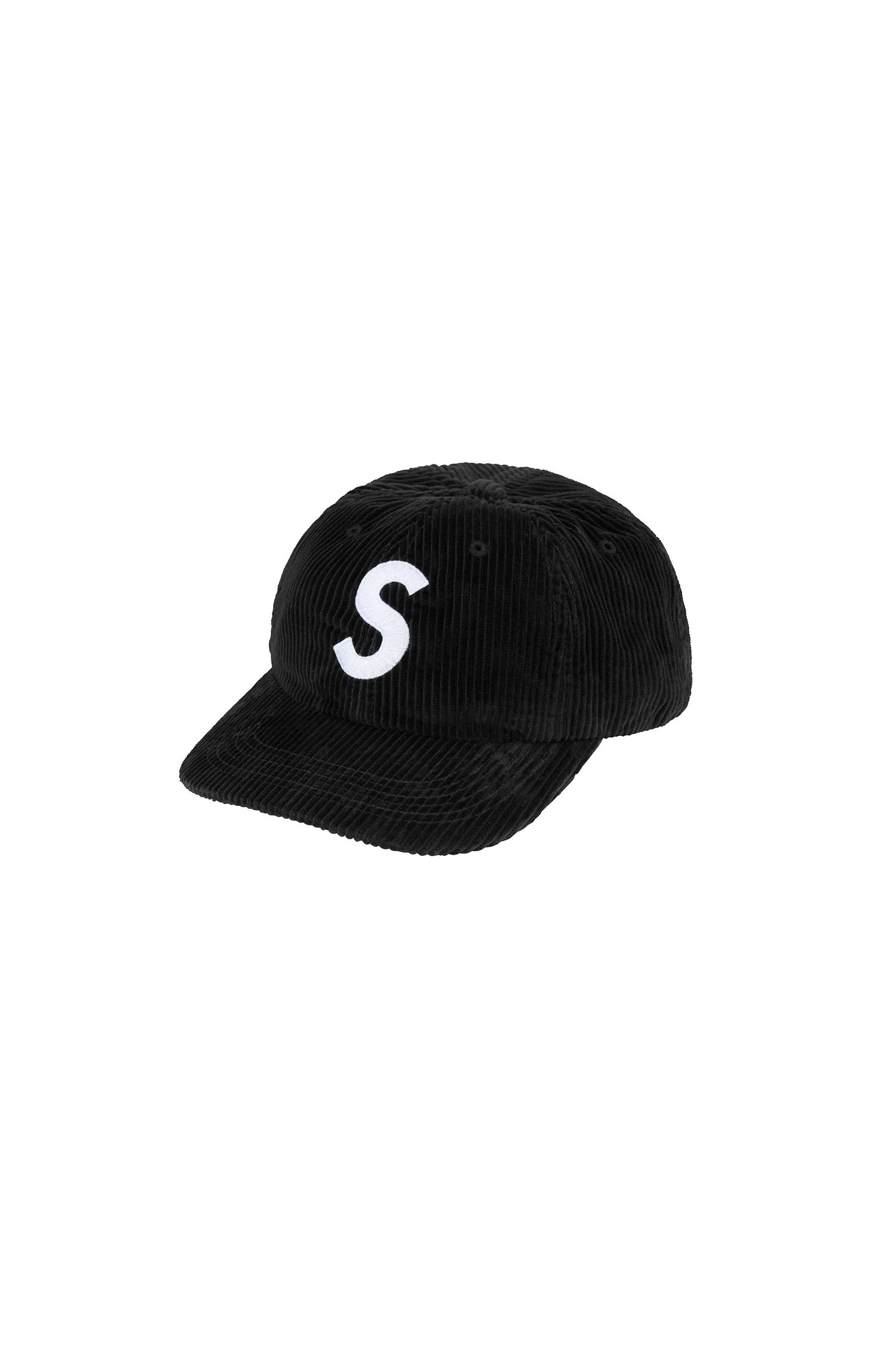 SUPREME - 모자 - (SUPREME) CORDUROY S LOGO 6-PANEL - BLACK