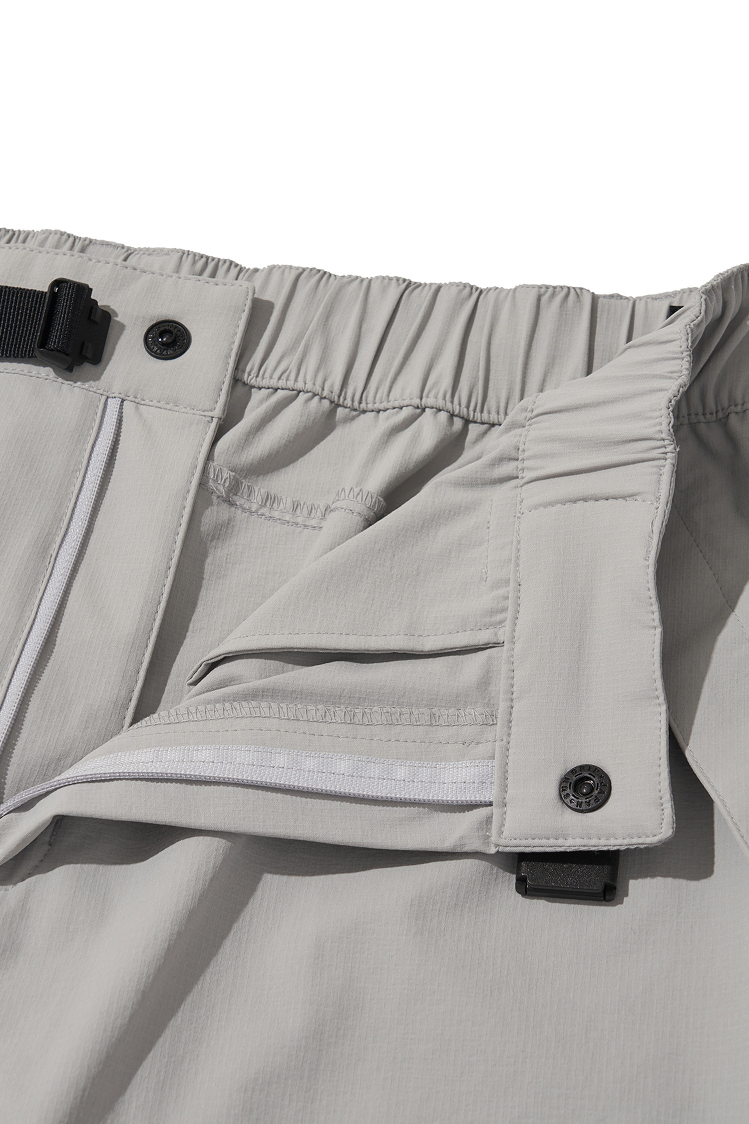 WELTER EXPERIMENT - 롱팬츠 - ATITLAN HEART POCKET HIKE PANTS - WPL030 LIGHT GRAY