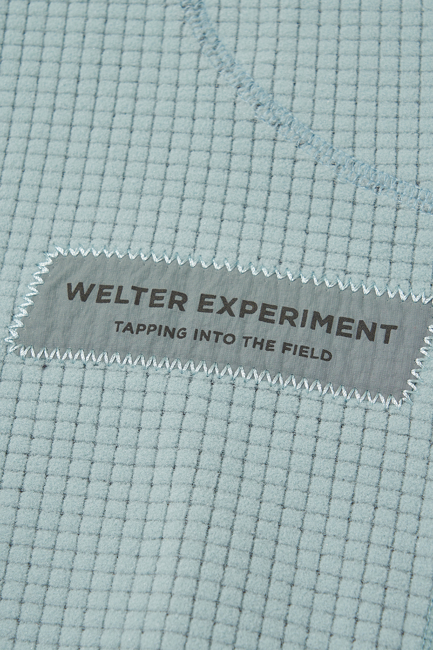 WELTER EXPERIMENT - 아노락/바람막이 - SQUARE FLEECE HOOD PULLOVER - WLT034 BLUE