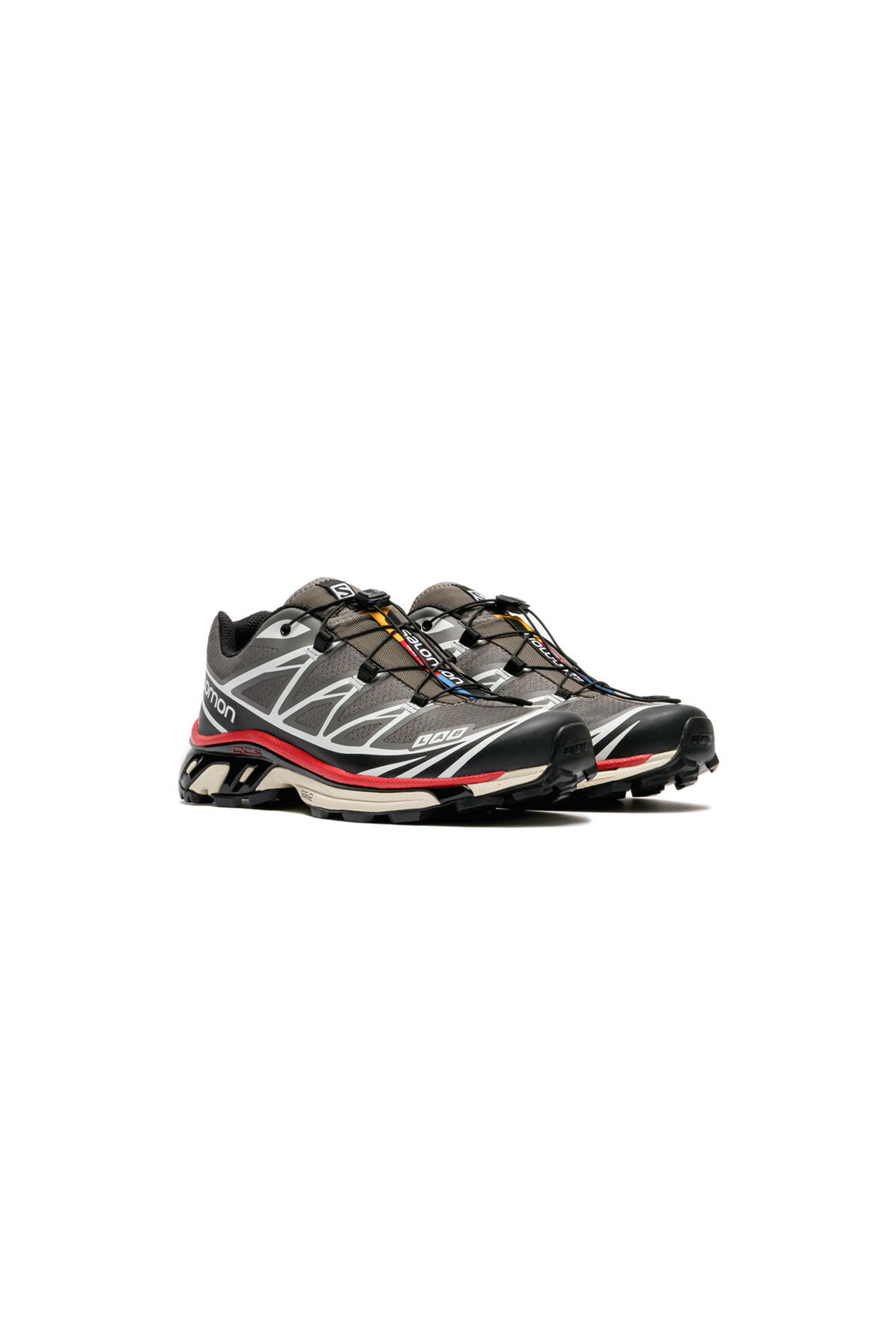 Salomon - 스니커즈 - (SALOMON) XT-6 - L47293200 Pewter/Black/Aurora Red