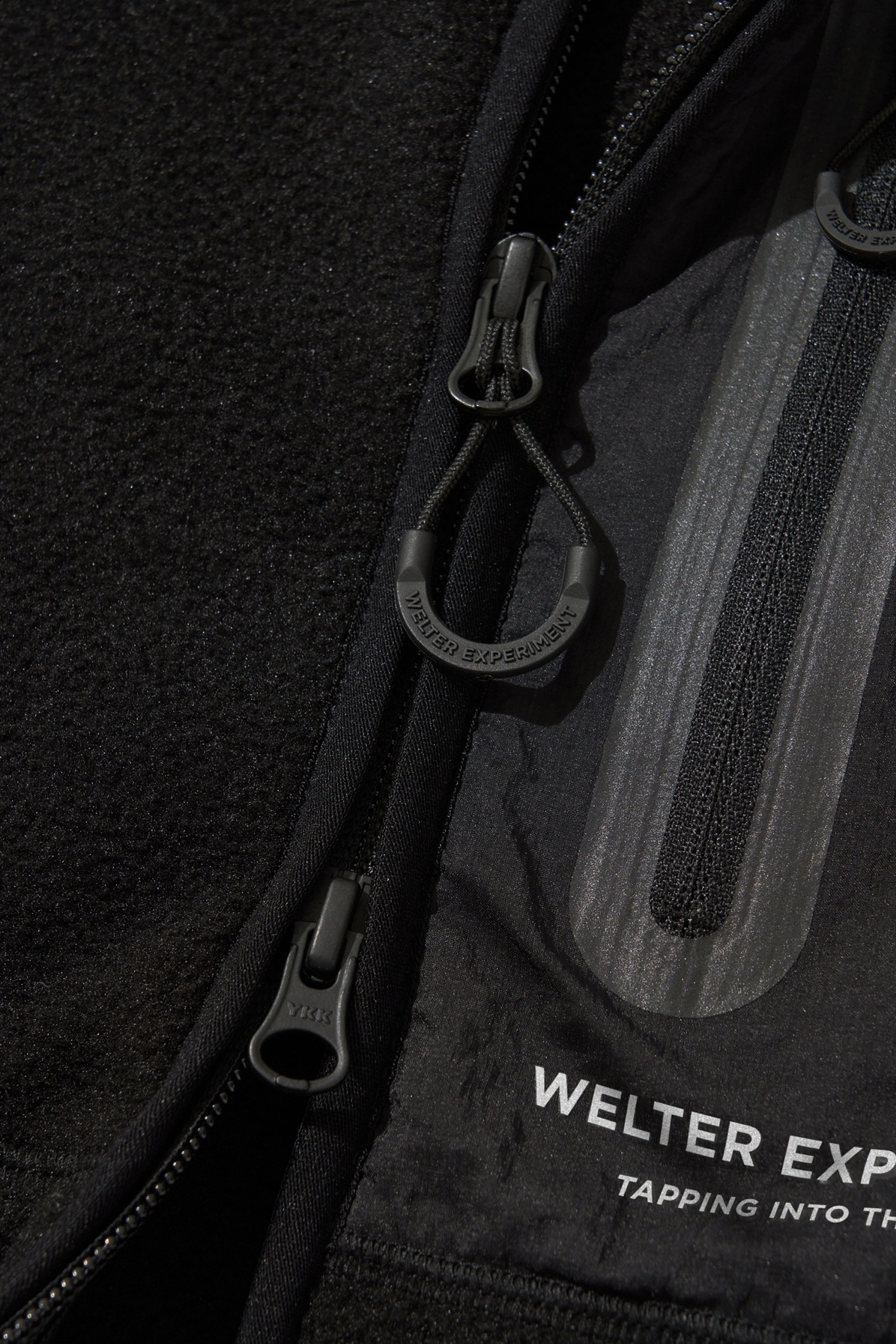 WELTER EXPERIMENT - 고어자켓 - FIELD FLEECE JACKET - WOL046 BLACK