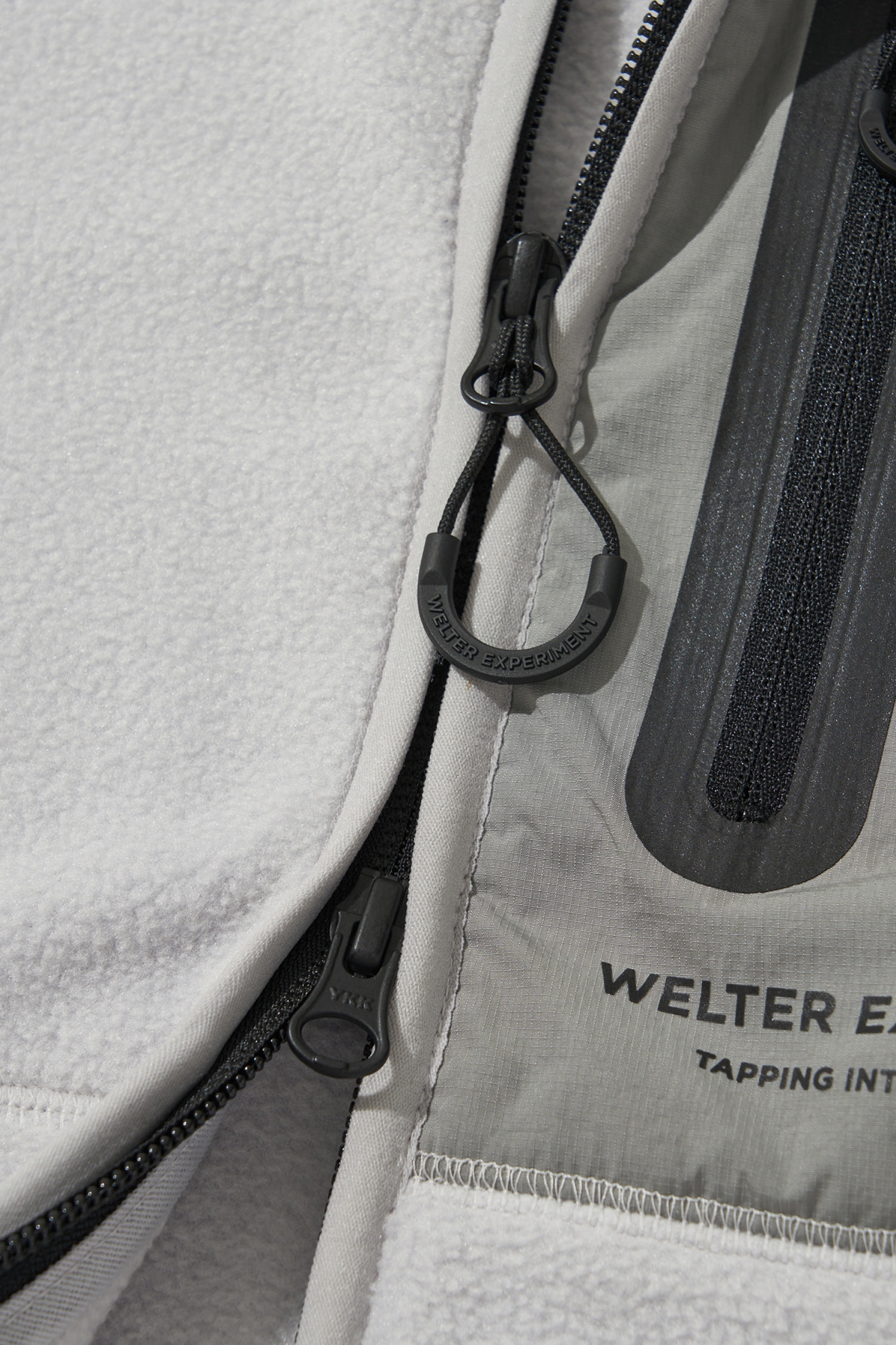 WELTER EXPERIMENT - 고어자켓 - FIELD FLEECE JACKET - WOL045 LIGHT GRAY