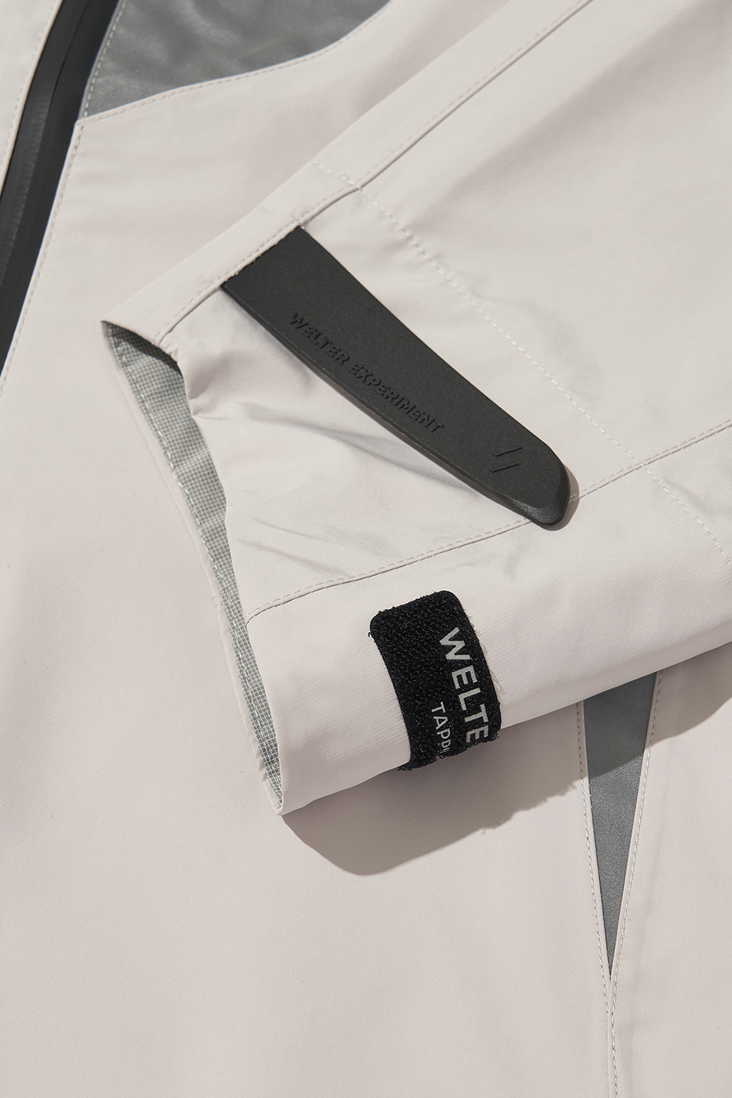 WELTER EXPERIMENT - 고어자켓 - 3LAYER NUT HOOD SHELL JACKET - WOL094 WHITE