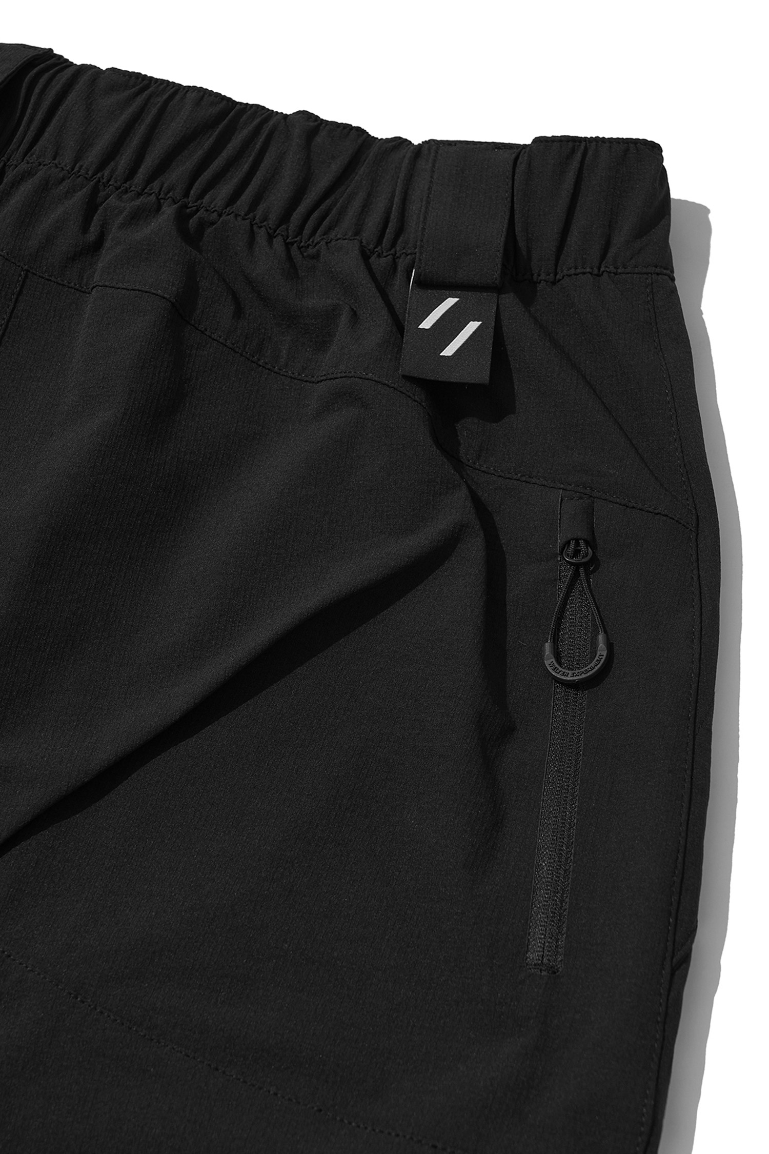 WELTER EXPERIMENT - 롱팬츠 - ATITLAN HEART POCKET HIKE PANTS - WPL029 BLACK