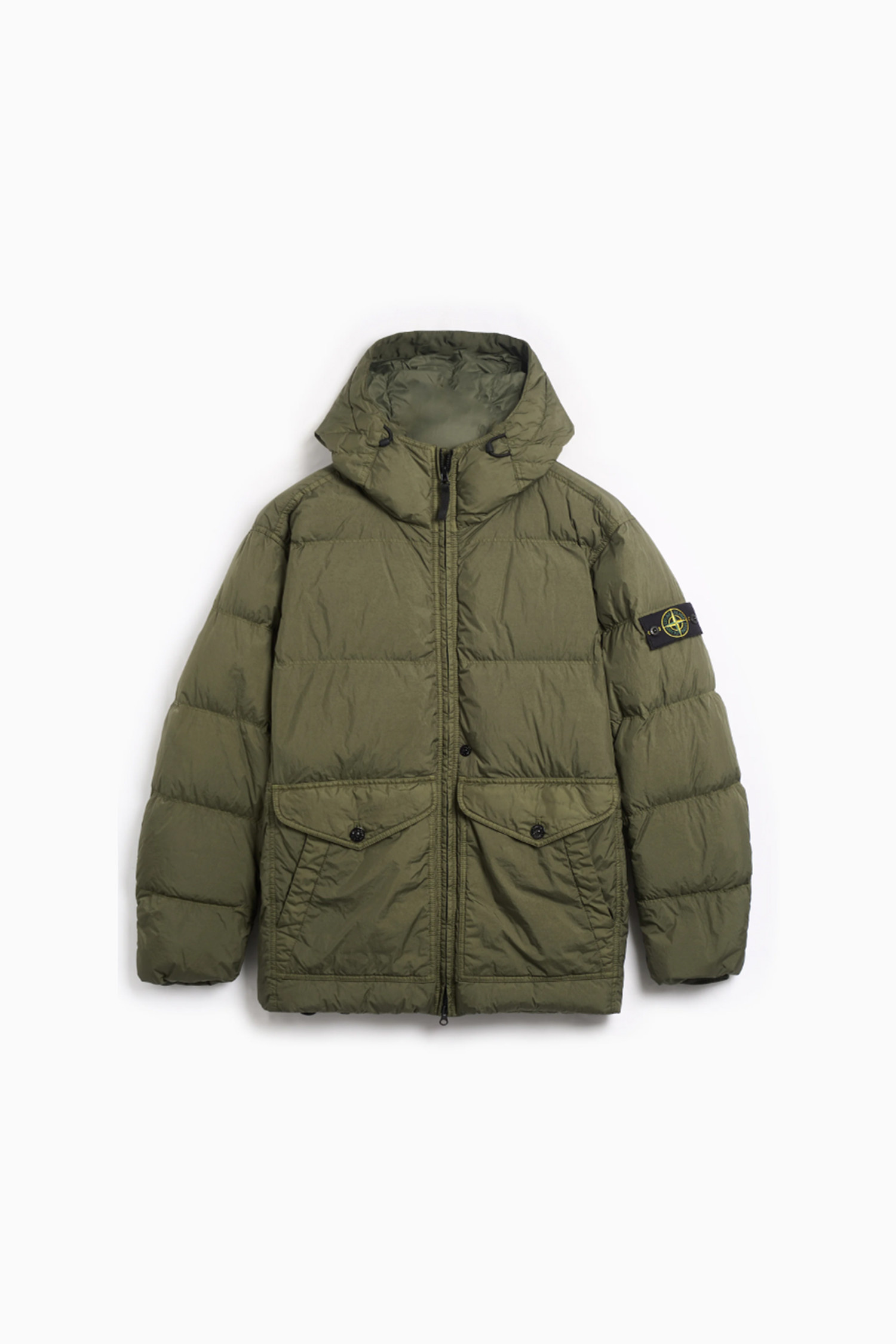 (STONE ISLAND) CRINKLE REPS R-NY DOWN JACKET with Wind resistant - 811540723 V0059 MUSK