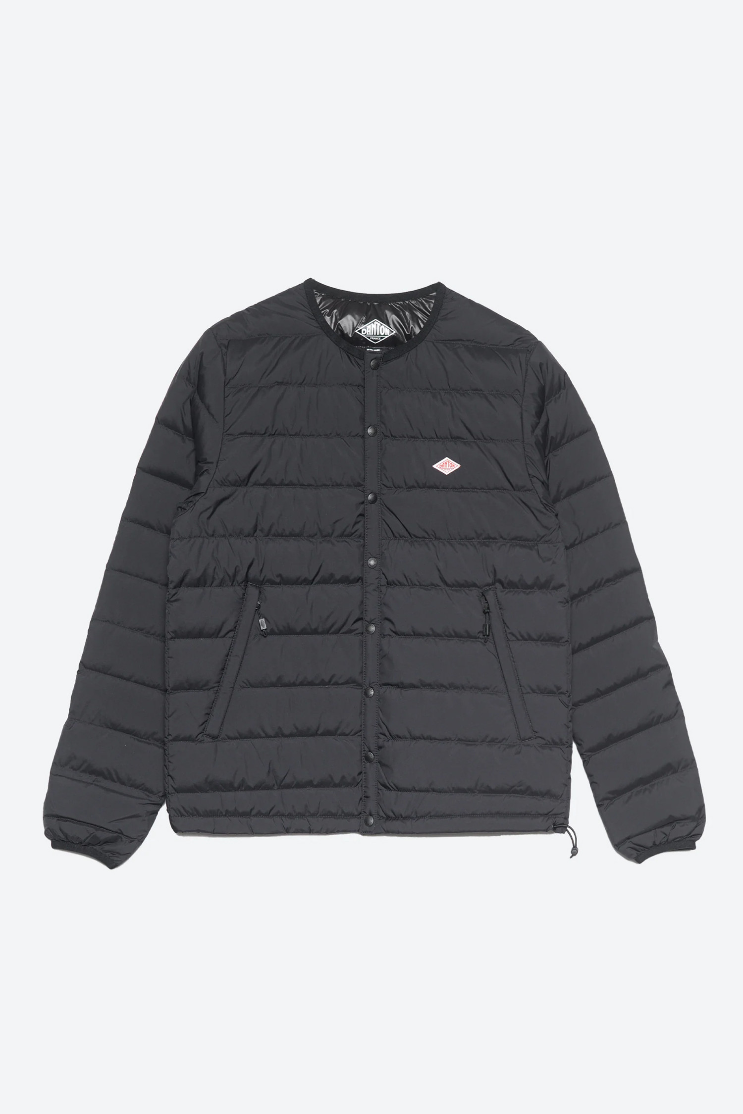 (DANTON) CREWNECK INNER DOWN JACKET - DT-A0001 BLACK