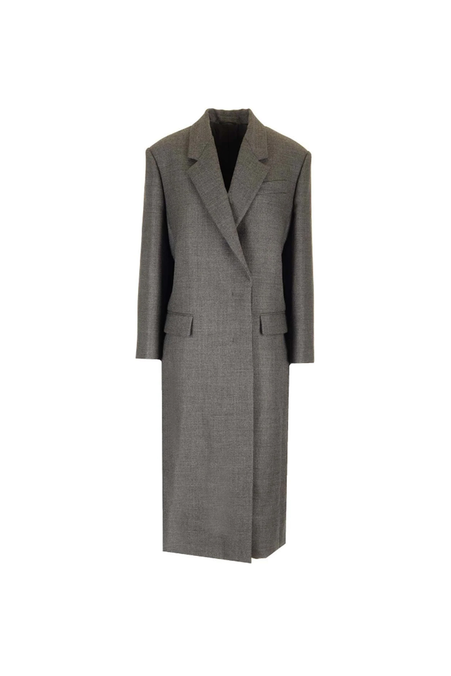 (BRUNELLO CUCINELLI) Coat with monili - MD5739860P C002 Dark Grey