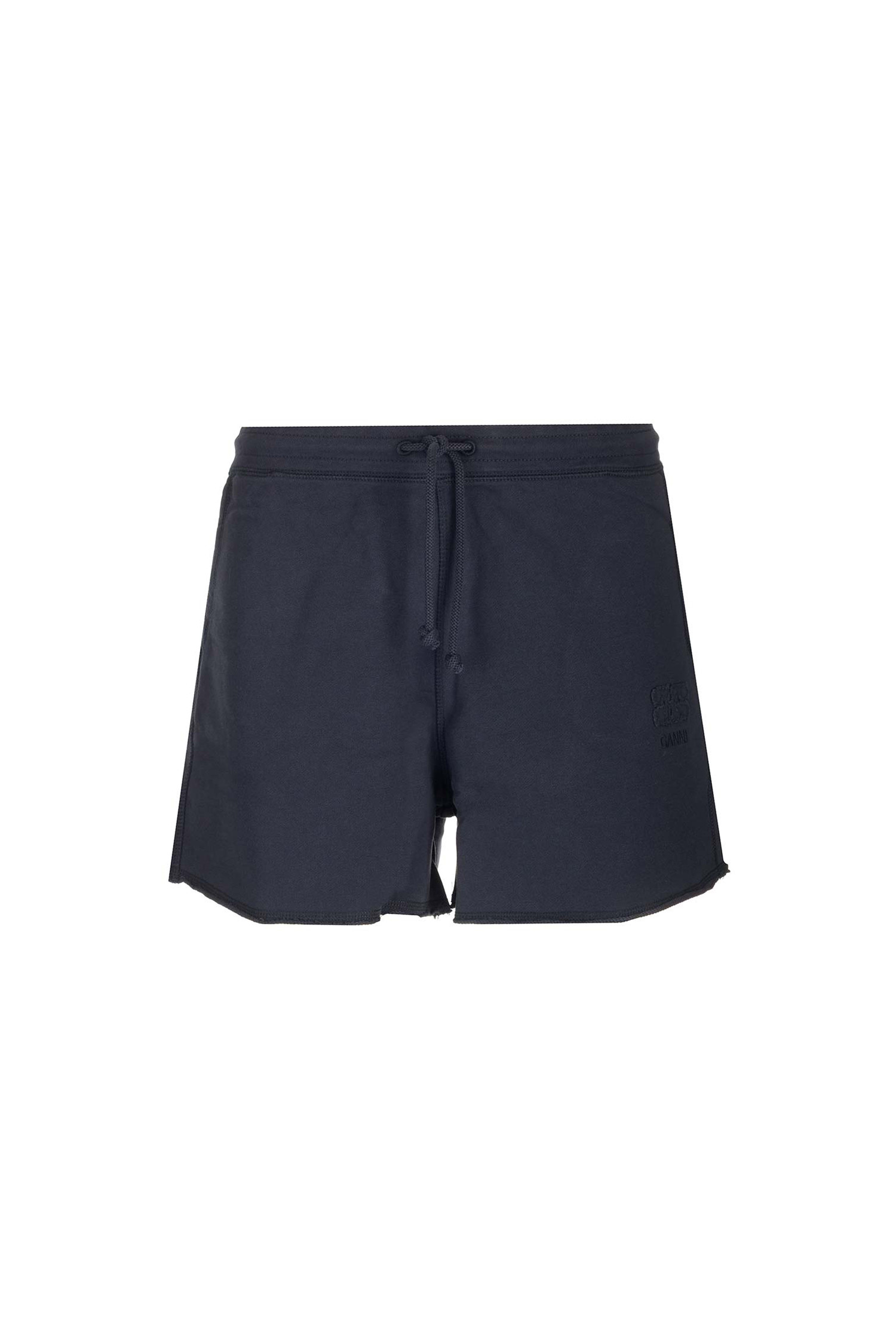 (GANNI) Isoli Drawstring Shorts - T3759 683 SKY CAPTAIN