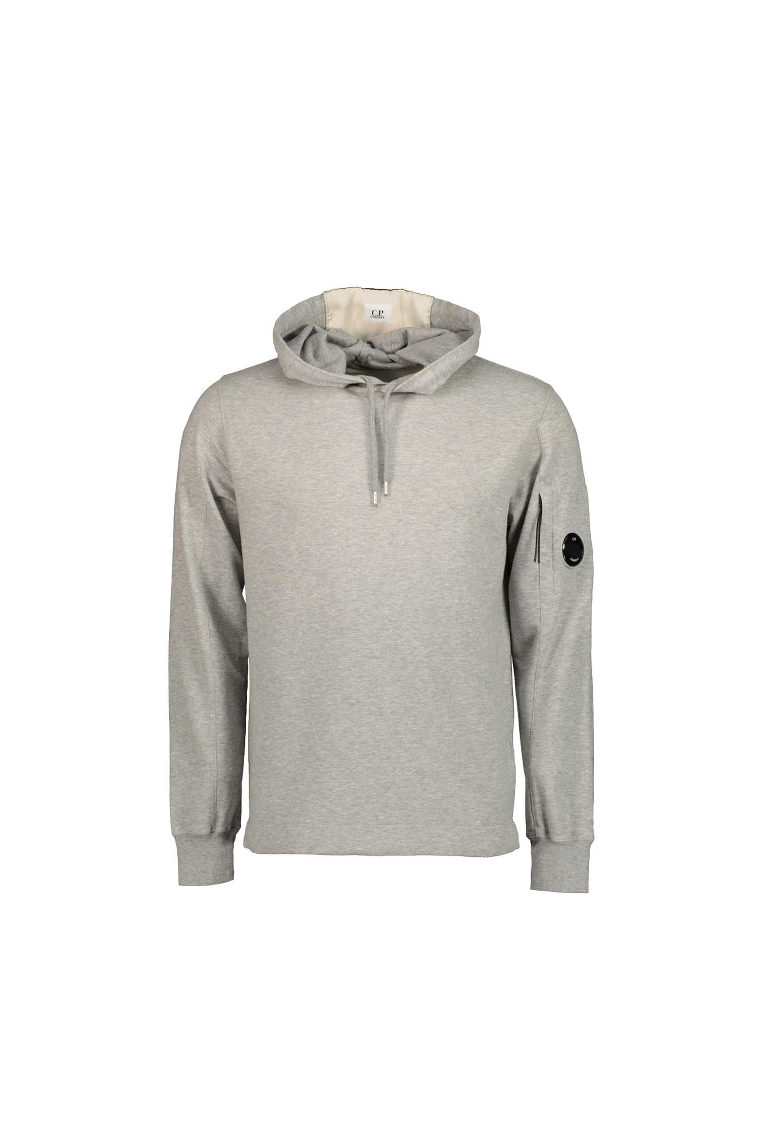 (C.P. COMPANY) LIGHT FLEECE HOODIE - 16CMSS033A002246GM93 GREY MELANGE