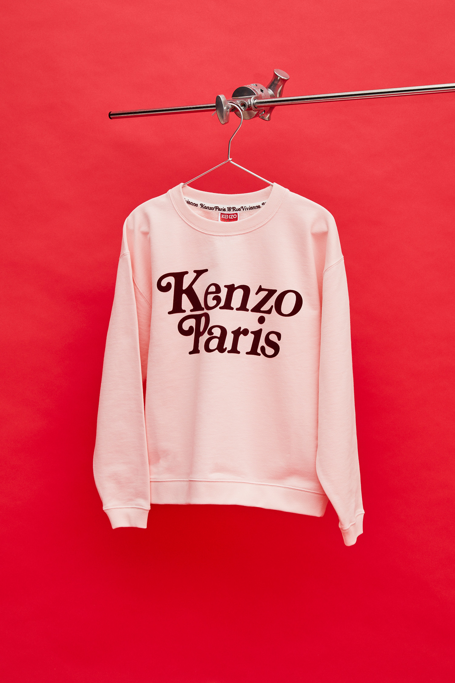 (KENZO) VERDY REGULAR SWEATSHIRT - FE52SW1274MF 34 FADED PINK