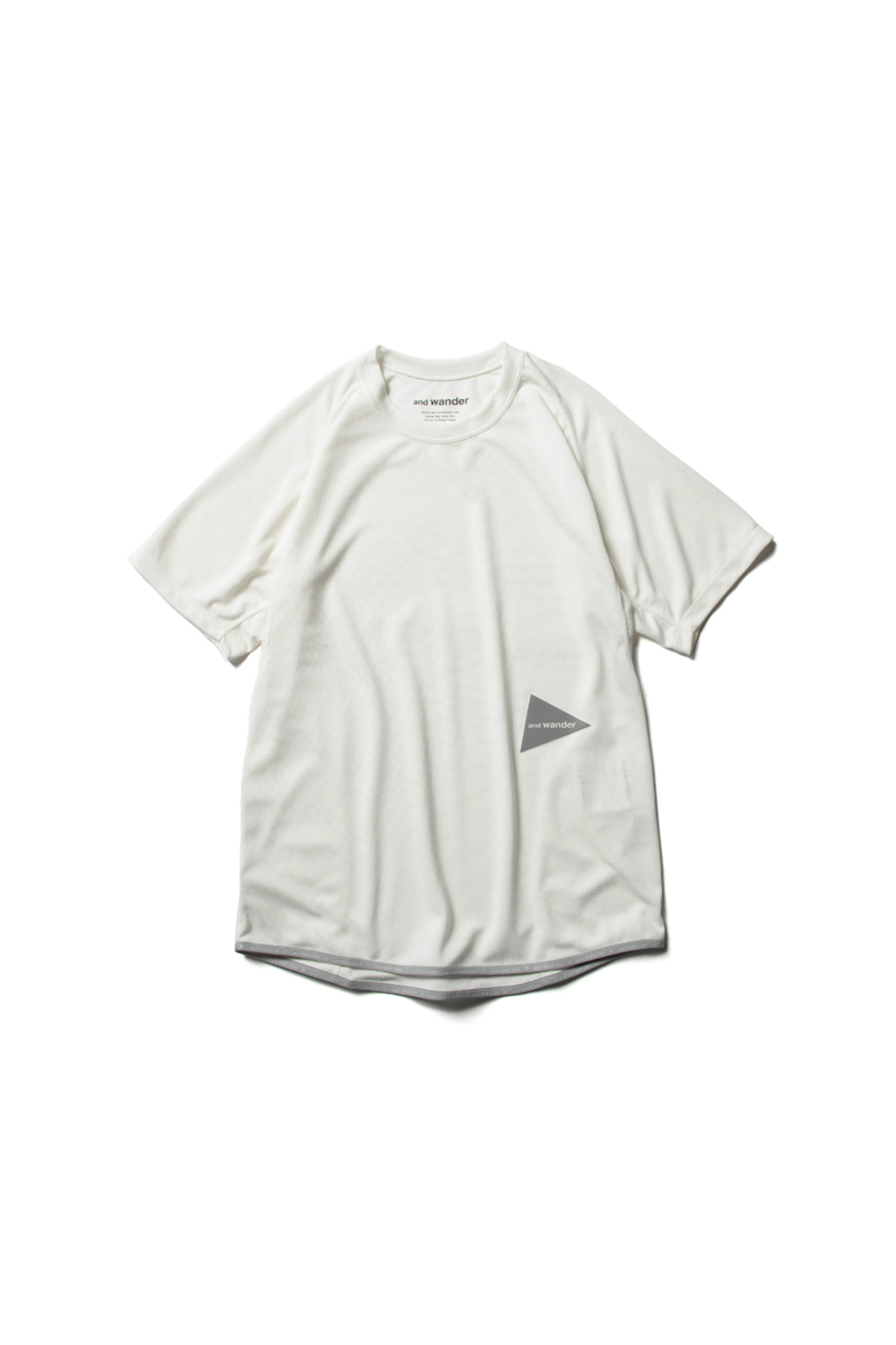 (AND WANDER) power dry jersey raglan SS T - 5744164135 031 OFF WHITE